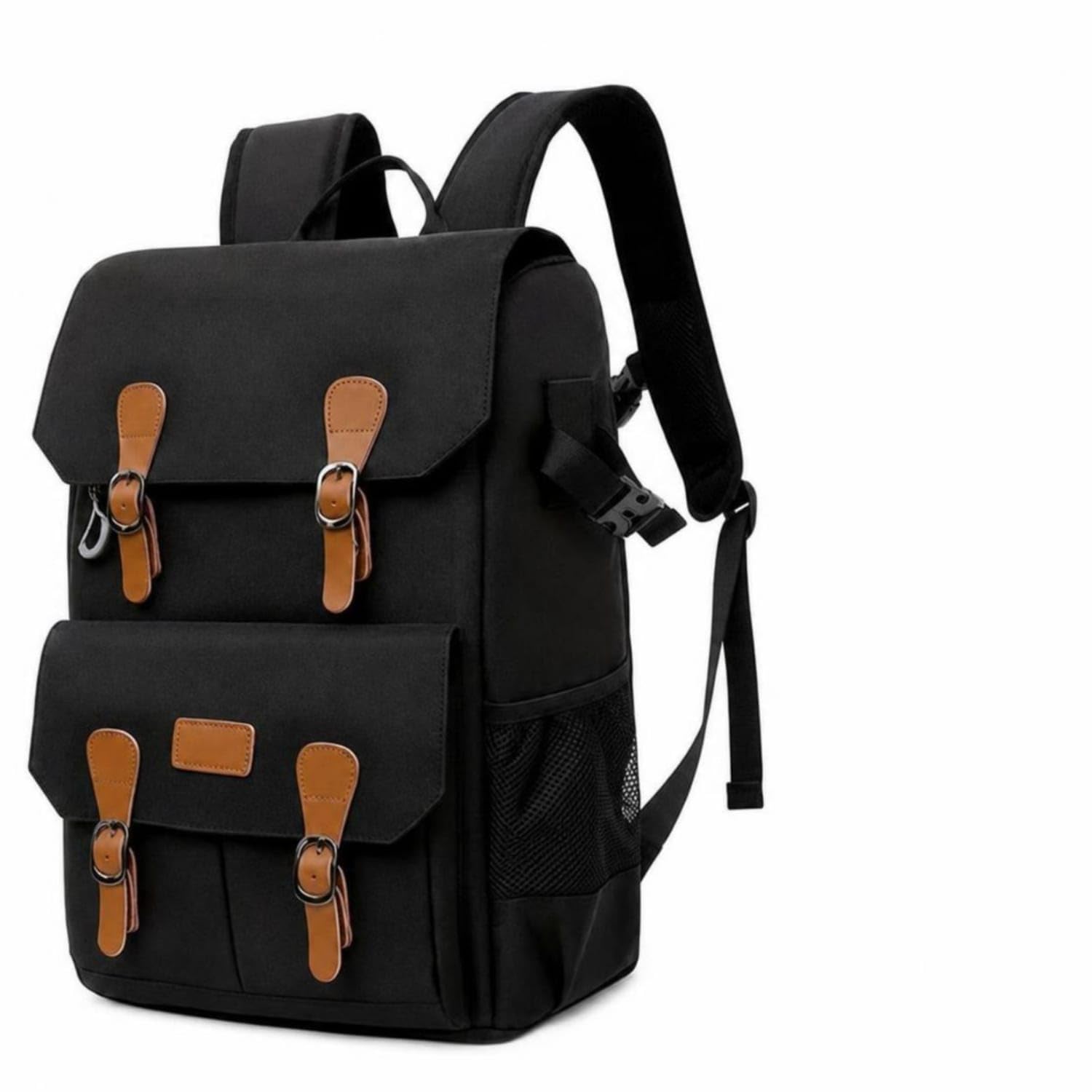 Rain Cover Waterproof Camera Backpack Oxford Cloth Clamshell Camera Backpack Padded Gear Carrier Adjustable Dividers, Black, Oxford Camera|Cases Bags & Covers|Cameras & Photo-picture-13