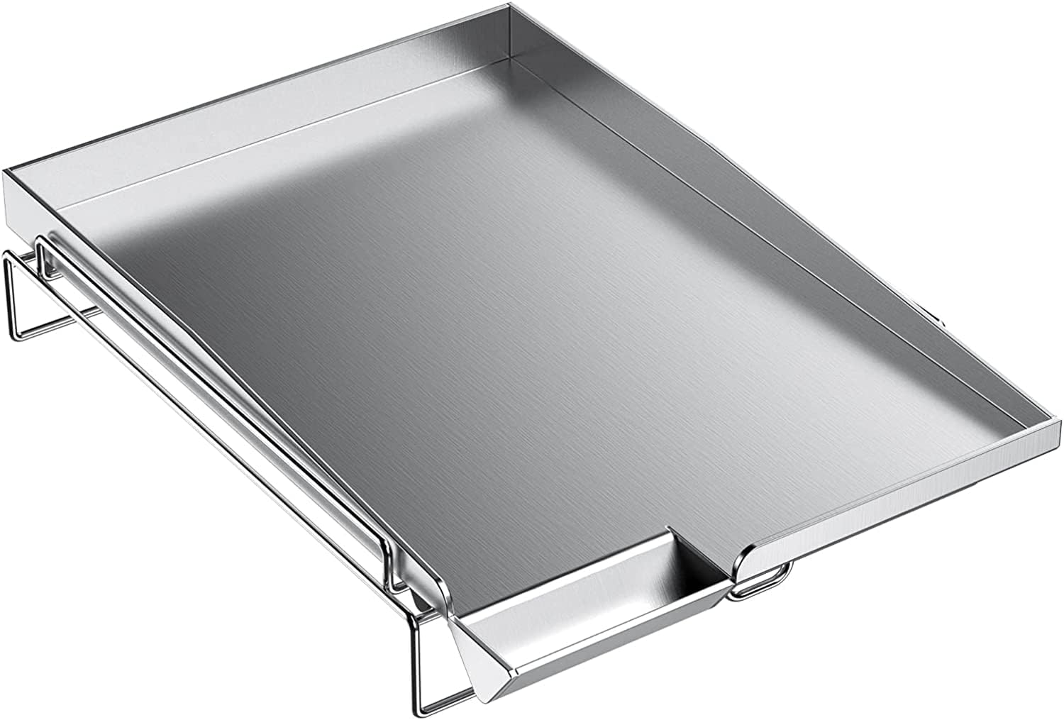Onlyfire Stainless Steel Side Burner Griddle Plate BBQ Plancha Universal for Almost All Gas