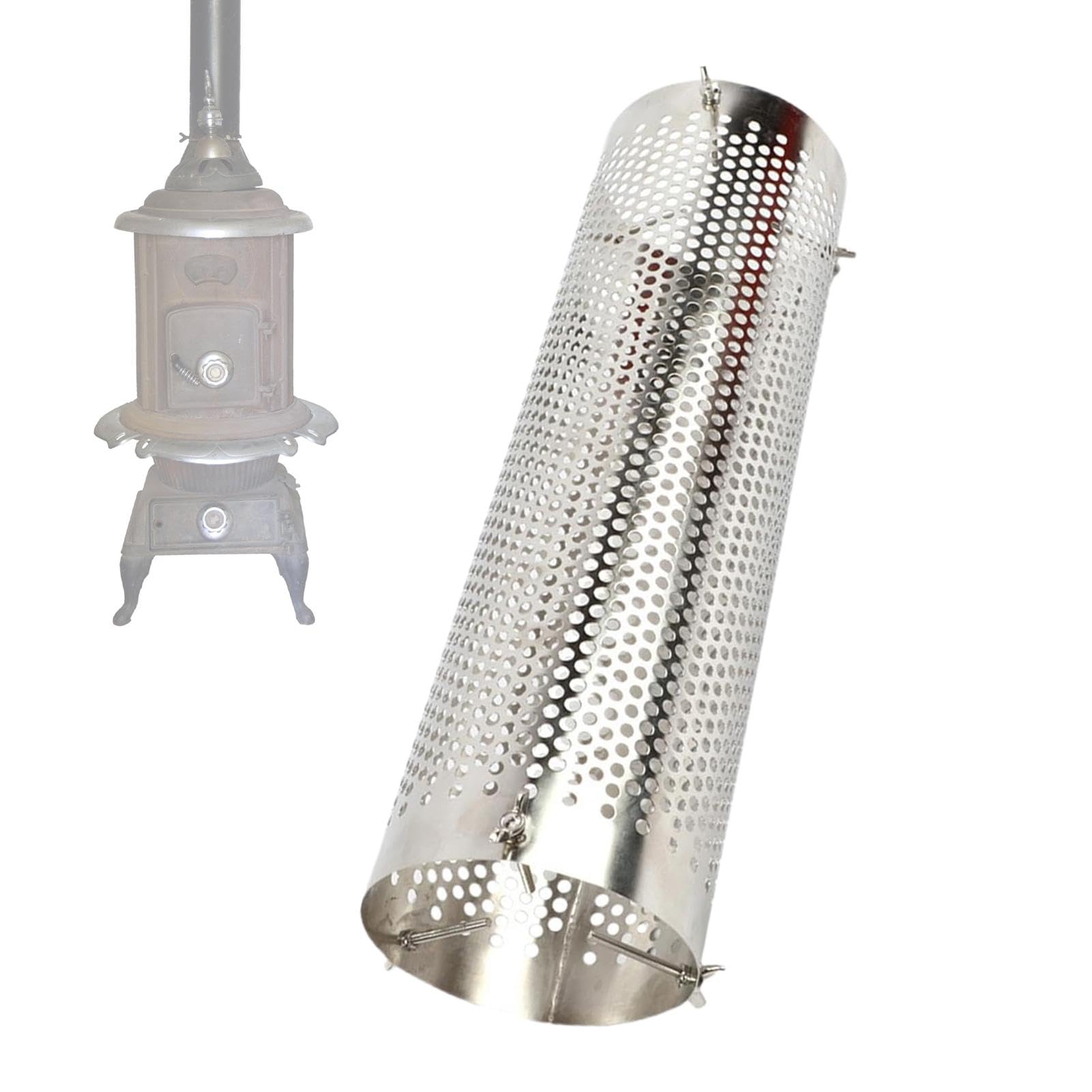 Scudo per da campeggio – scudo per tubo in acciaio inox, protezione per, da campeggio, copertura per tubo stufa | parascintille per caminetto da campeggio accessori p