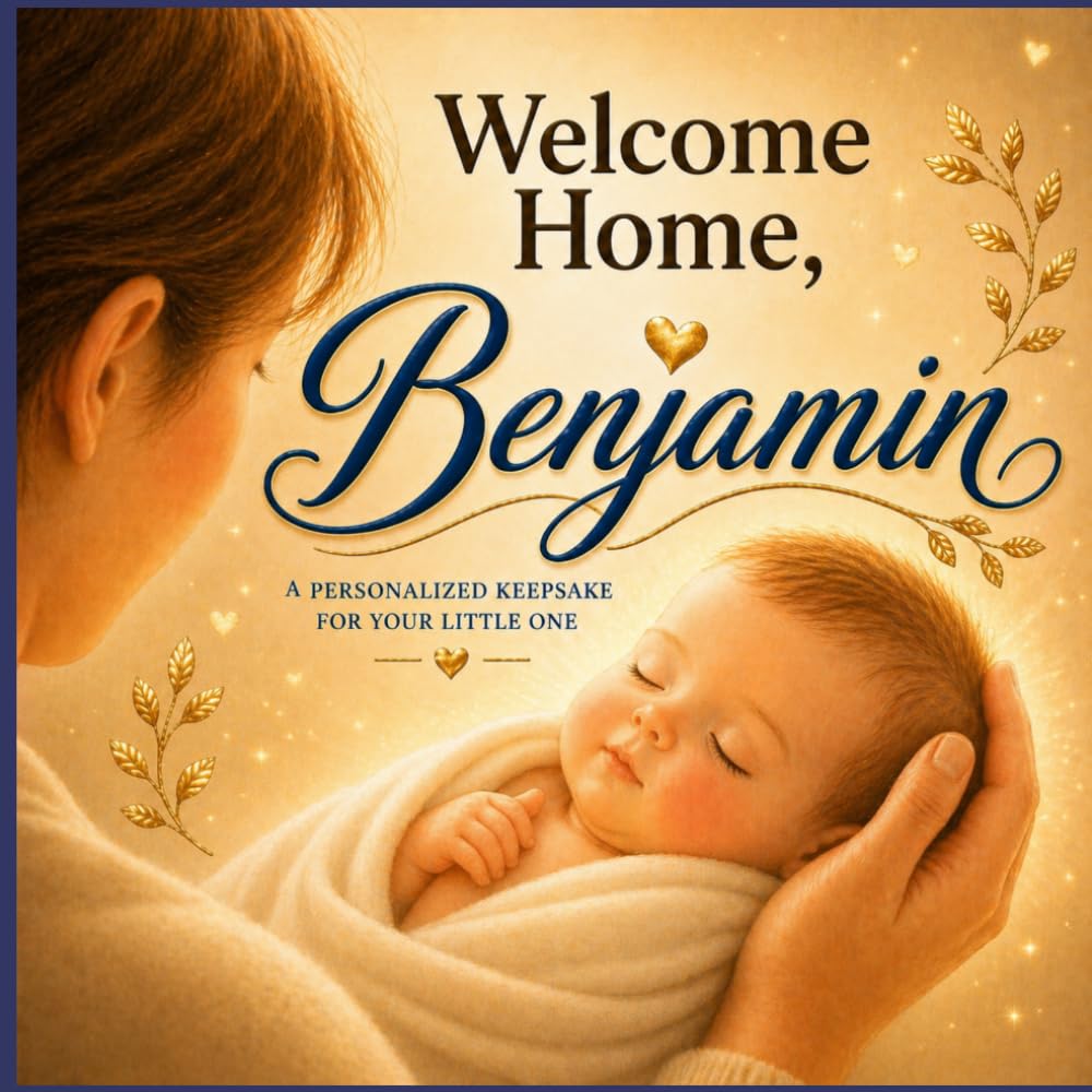 Welcome home, Benjamin: A Personalized New Baby Keepsake Book for Benjamin | Newborn Memory Book, First Welcome Story for Baby (Three Hearts Personalized Baby Name Books (Benjamin))