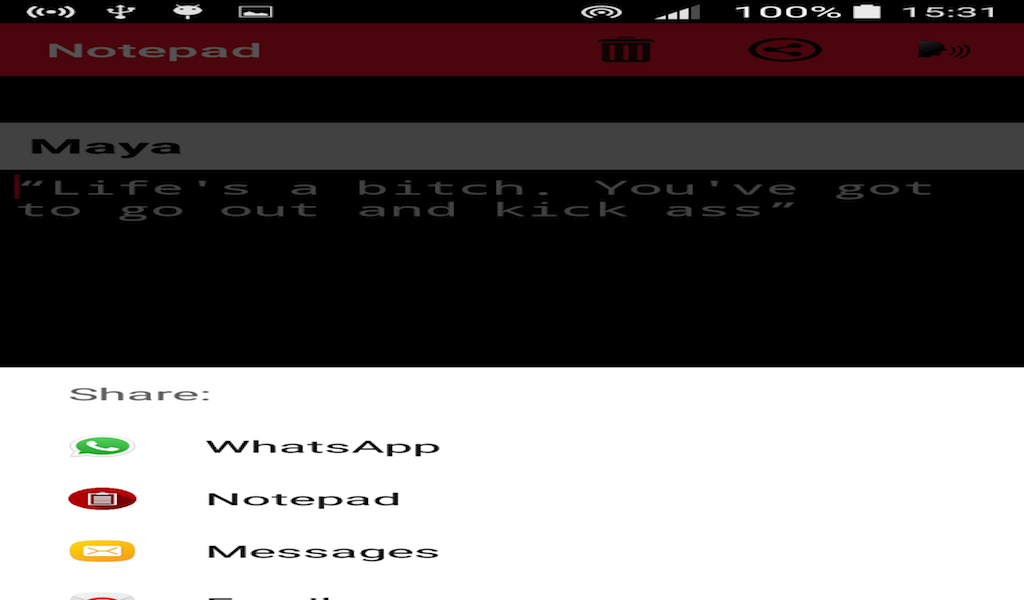 Notepad App on Amazon Appstore