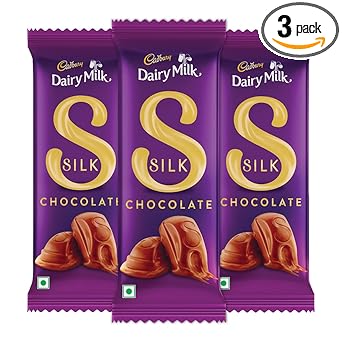 Cadbury Dairy Milk Silk Chocolate Bar, 150 g (Pack of 3) - image, photos
