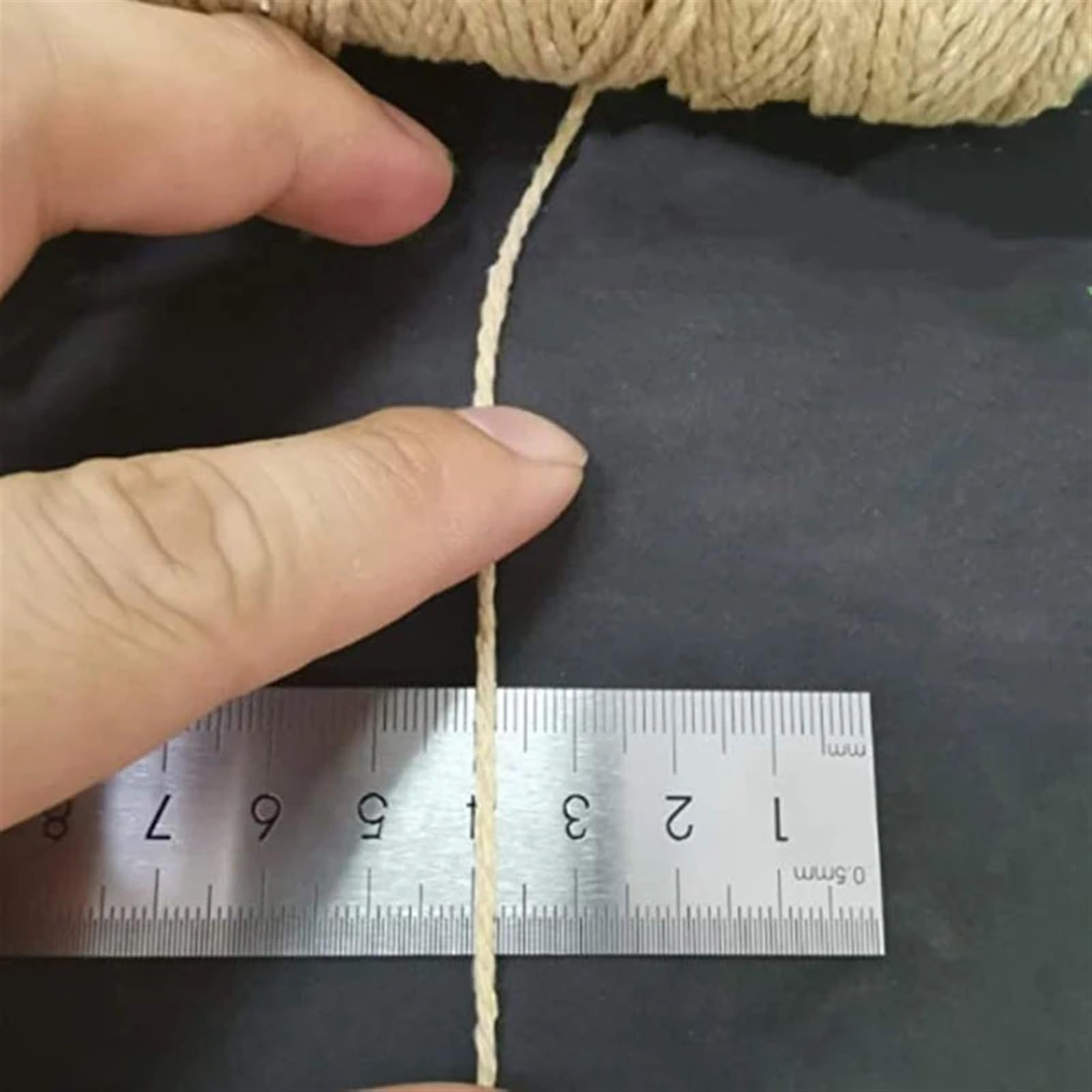 Lana De Punto Cordón de algodón Macrame Macrame Macrame 5pcs MACRAMAME Bricolaje Cuerda de Manualidades Cuerda de Cuerda Rústica Cuerda de algodón 2 mm x100m Hilo De Encaje