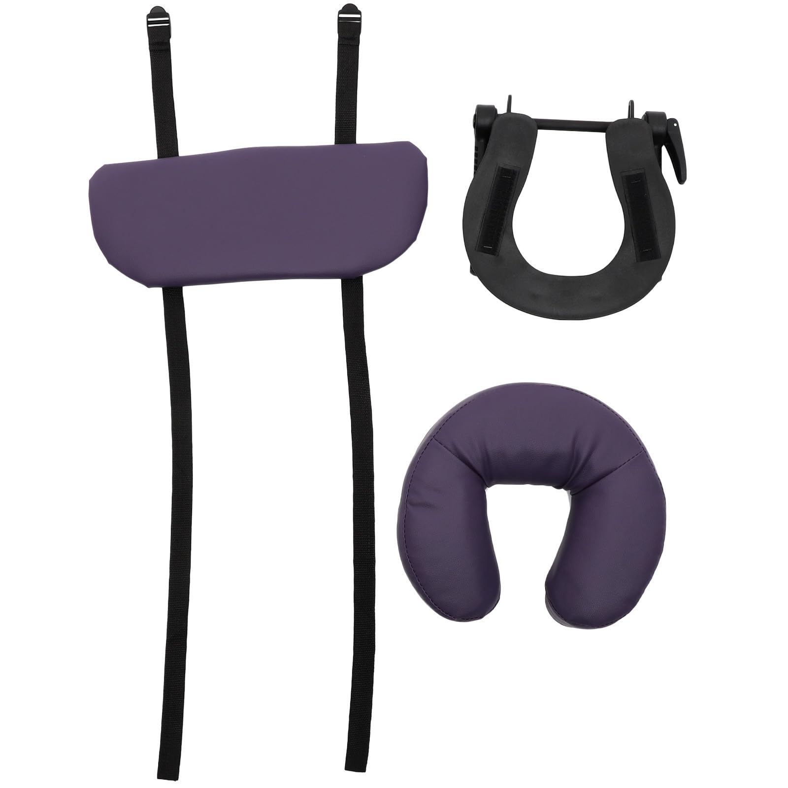 Cuscino Traspirante e Massaggio Lettino per a U Poggiatesta Ergonomico Forma di Pu Porpora Delicato sulla Pelle per Spa e Lettini da Bellezza