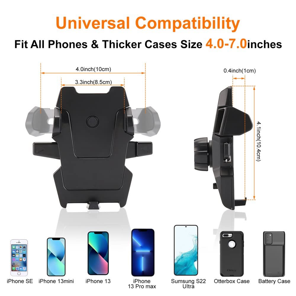 Rheme Car Phone Holder MountRacing-Grade & 360° Suction Cup Phone Mount for Car Dashboard Windshield Handsfree Cell Phone Car Mount for iPhone Android Smartphones - Image 4