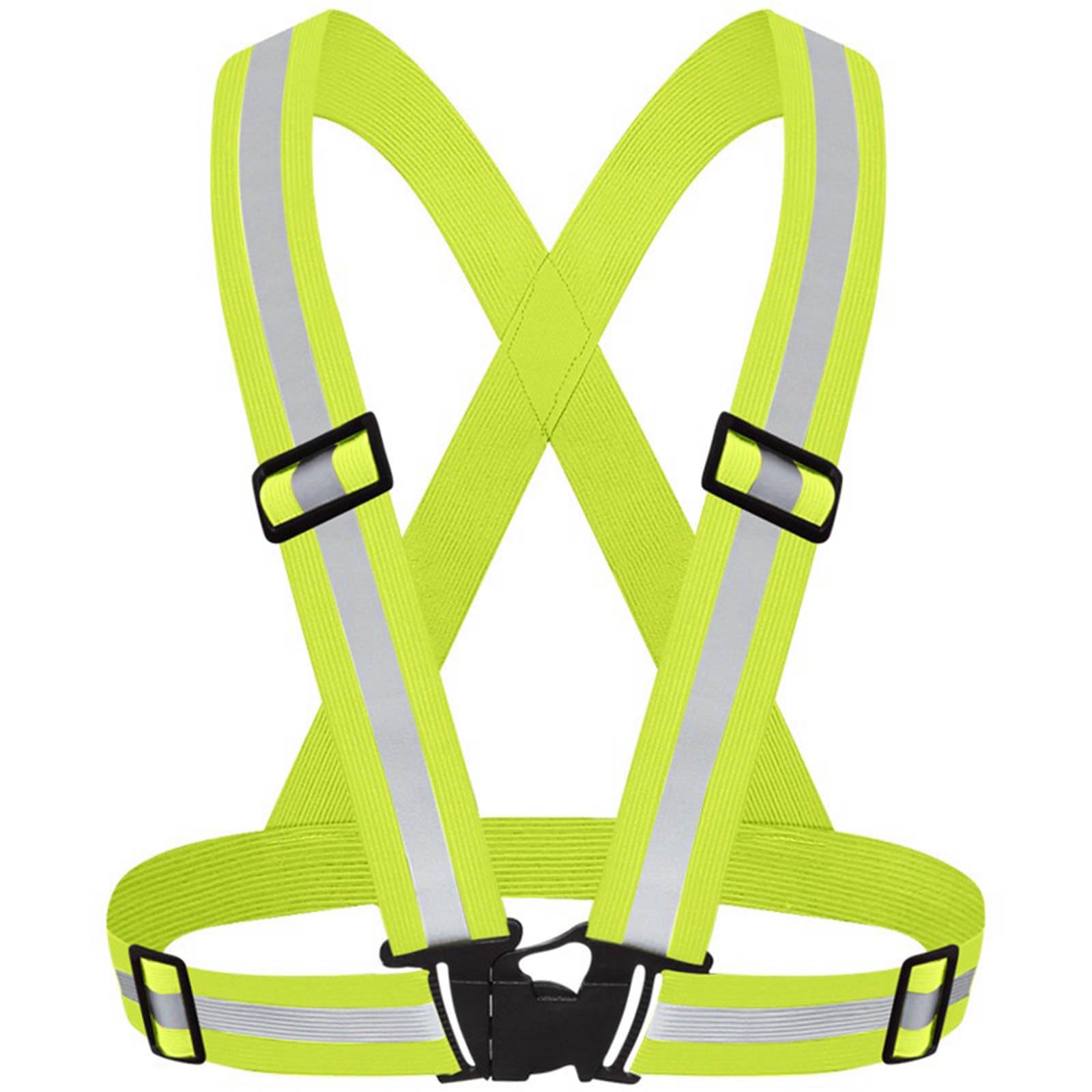 ZLONGYAN Reflective Vest, adjustable and flexible high visibility safety Reflective Running Vest