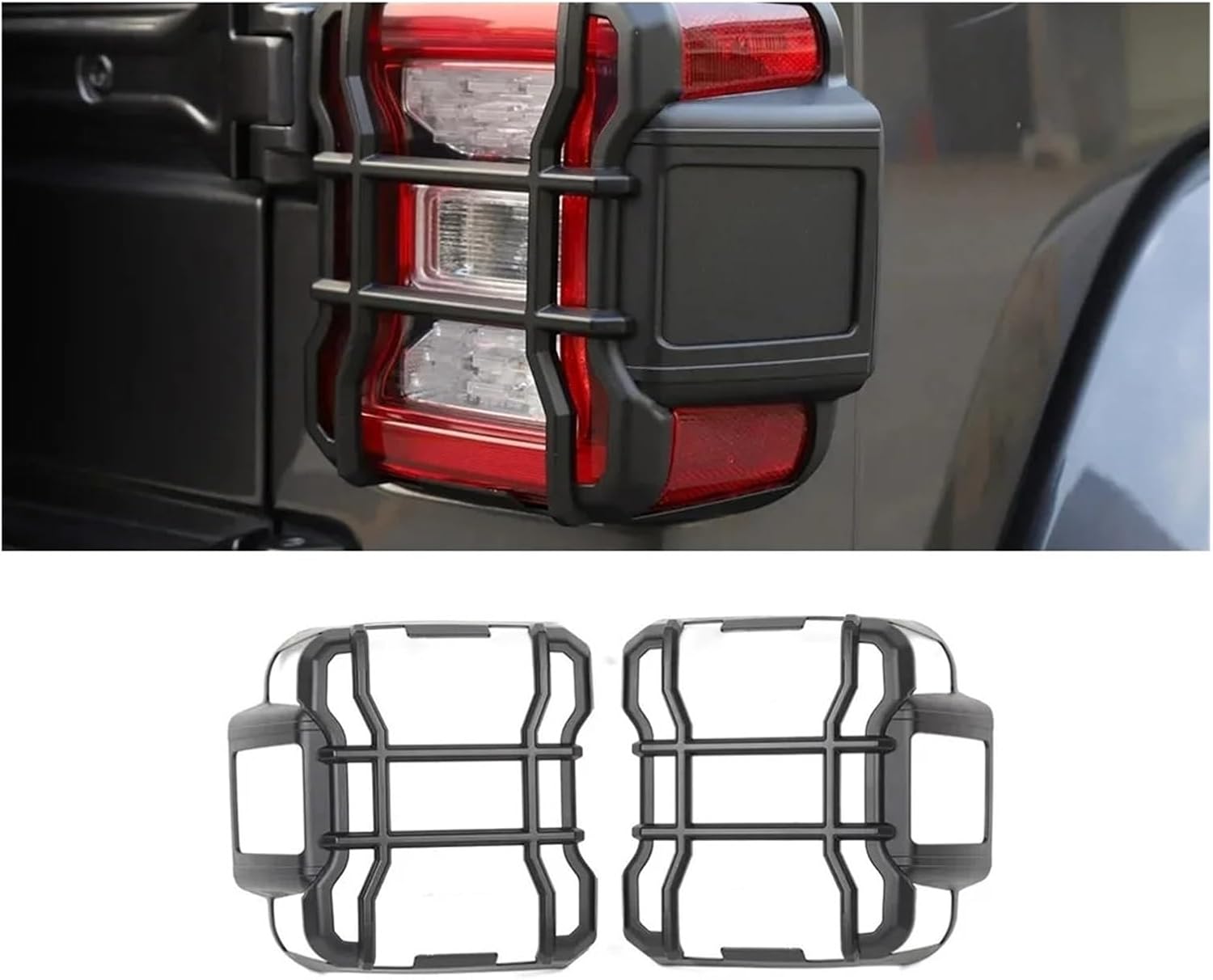 Car Rear Tail Light Lamp Taillight Decoration Cover Compatible With Jeep Wrangler JL 2018 2019 2020 2021-2023 Lamp Hoods Accessories