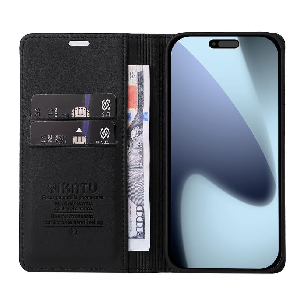 Portmonetka etui do iPhone 17 Pro Max / 17 Pro / Air/17, dla mężczyzn i kobiet, skórzane, z uchwytem na karty, funkcja ssania, etui z klapką, miękkie etui wewnętrzne, różowe, 17