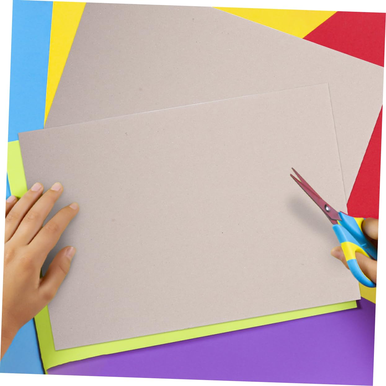 Cartone Bifacciale Marrone per Origami e Pittura Fai da 20 Fogli