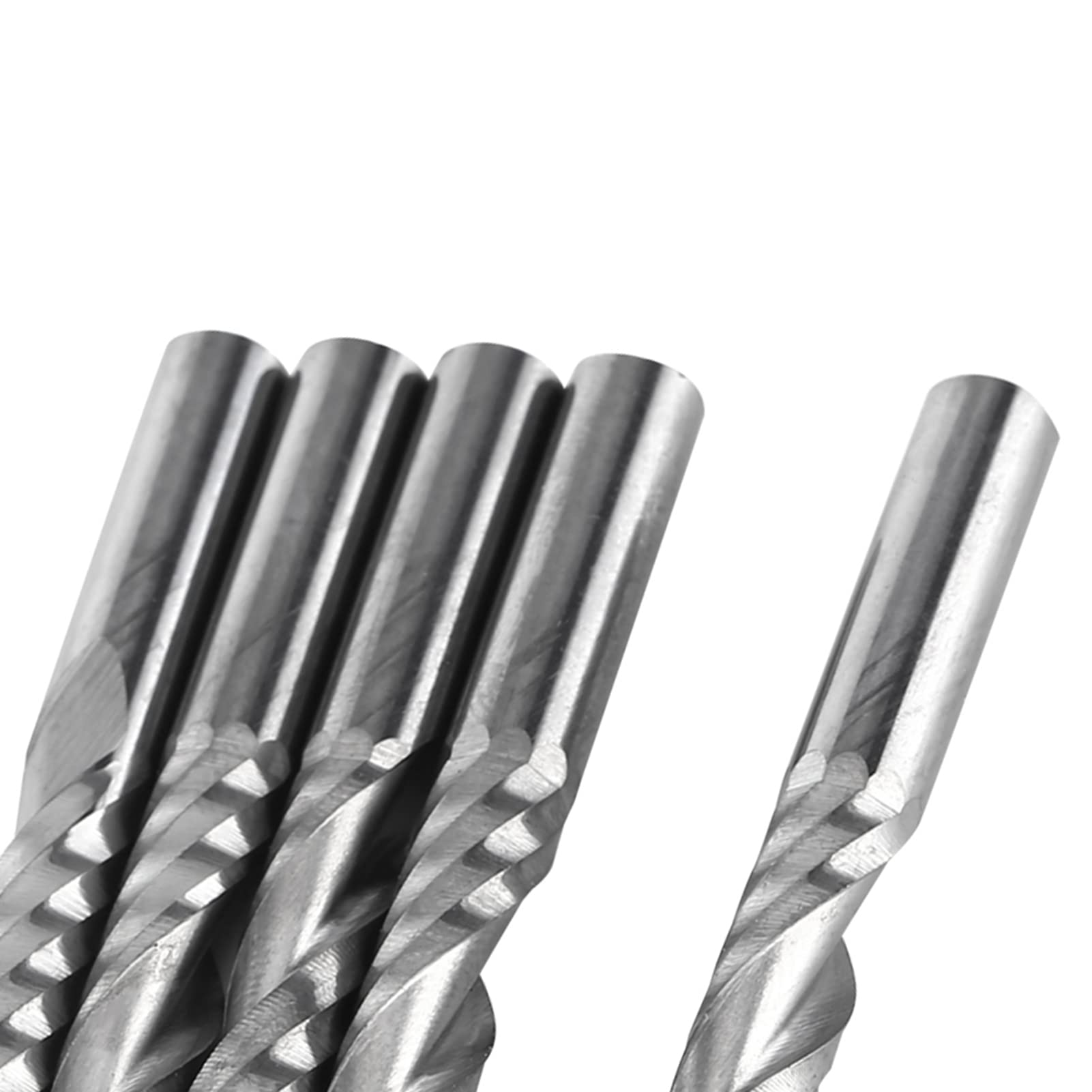 5 szt. 6 mm trzon z węglika wolframu pojedyncze frezy CNC frezowanie frezów do drewna stali aluminiowej