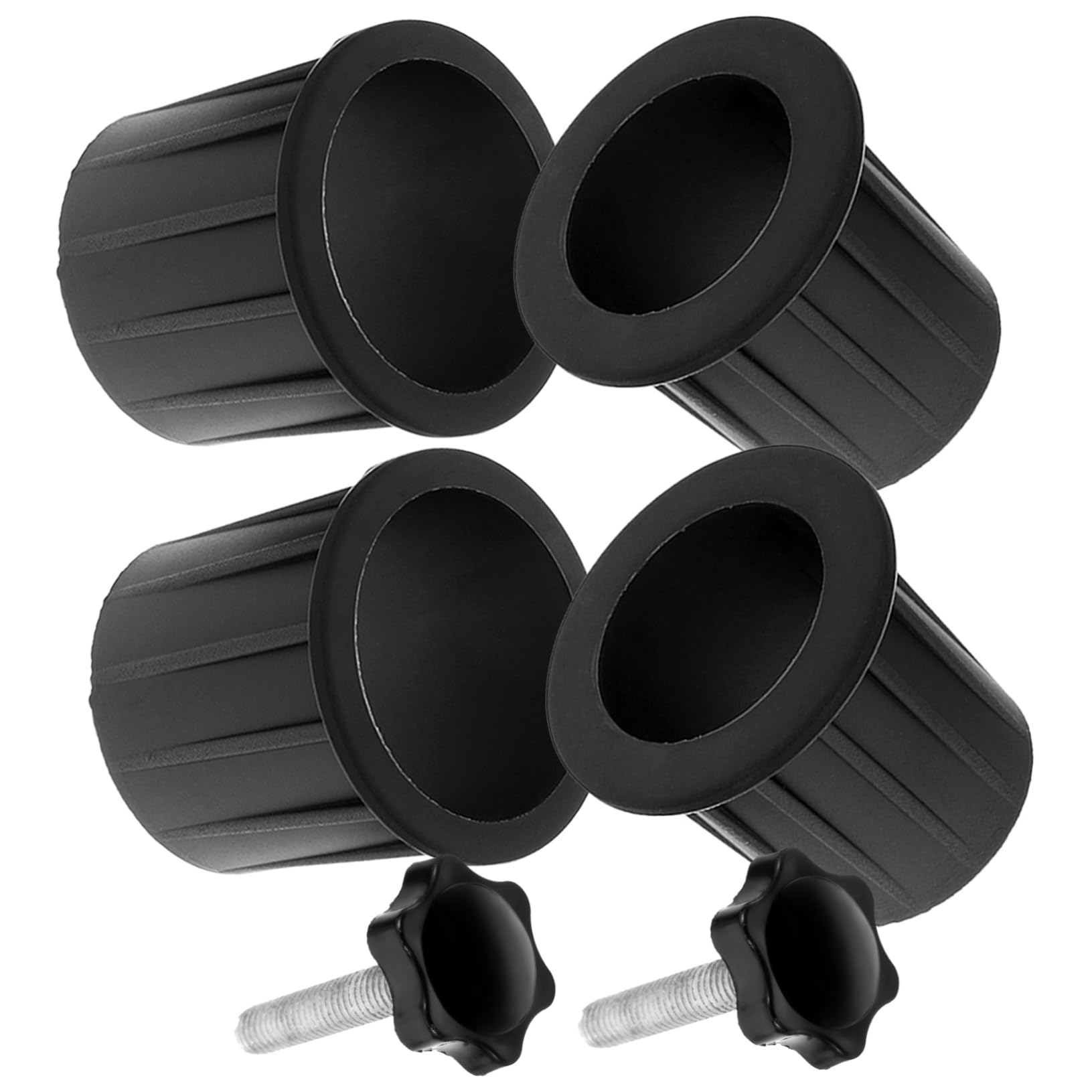SUPVOX 5 Set Accessori Base ombrellone Base per ombrelloni portaombrellone piovere Ancora Spina dell'ombrello Tappo ad Anello per Foro per ombrellone da Patio Ferro da Stiro Black