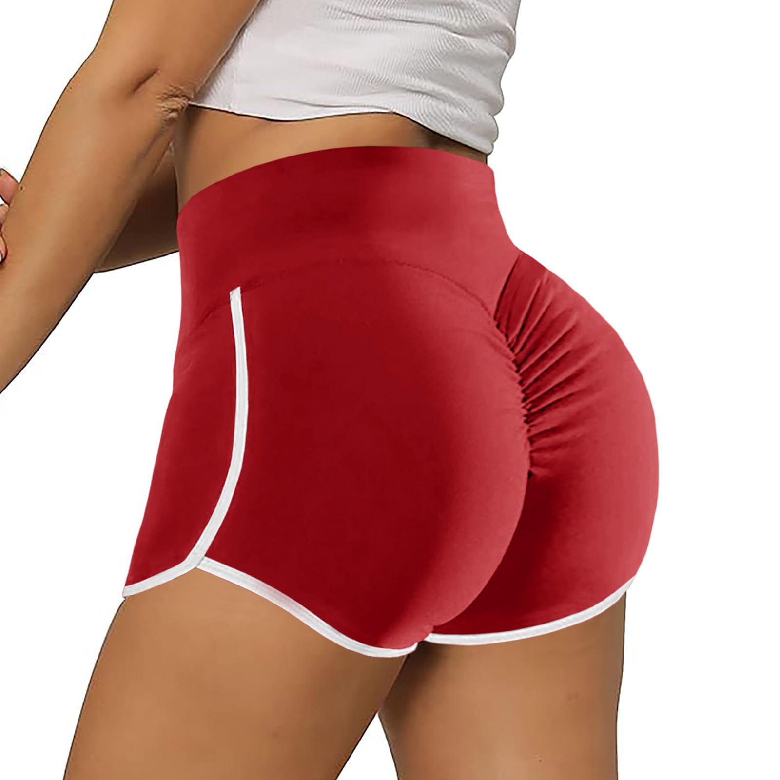 Aurgelmir Women's Workout Shorts Scrunch Booty Gym Yoga Pants Middle/High Waist Butt Lifting Sports Leggings