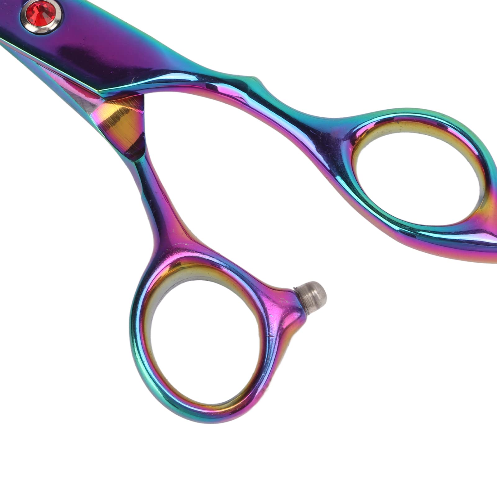 Qcwwy Set di Forbici per Toelettatura, Cesoie per Rifinitura in Acciaio | Kit 4 in 1 con Forbici Dritte e Dentate, Impugnatura Ergonomica e Pettine