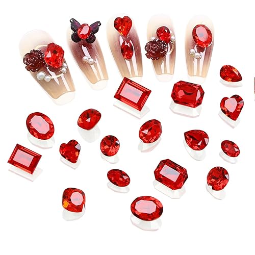 Miniatura 10 de Dong ZHOU - Juego de 75 piezas de diamantes de imitación de cristal AB para decoración de uñas, cuentas sueltas de cristal para coser en piedra