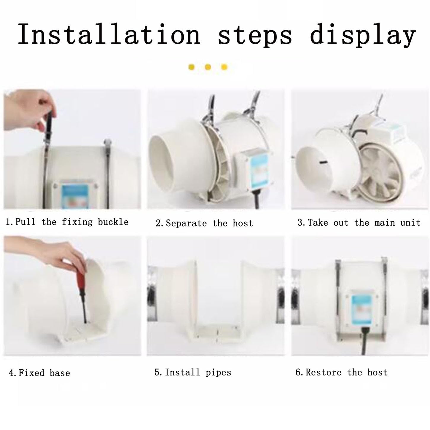 Ventola Aspirazione con Telecomando Senza Fili,Professionale Aspiratore Bagno,220V Estrattore Aria Silenzioso,Impermeabile,per Booster, Tenda di Crescita Soffiatore di Scarico,6 Inches