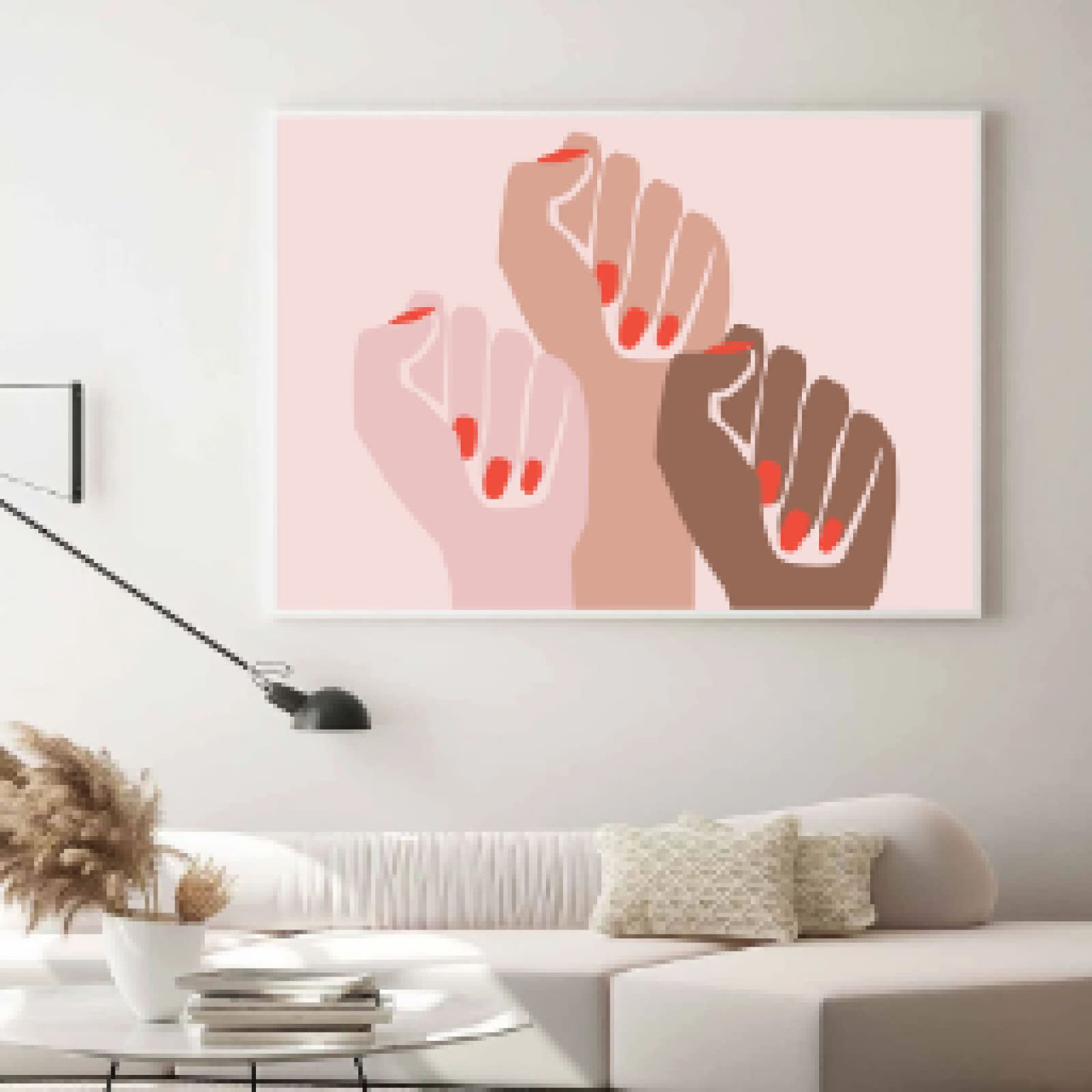 Toile peintures mur art poing moderne affiche décor à la maison - 8
