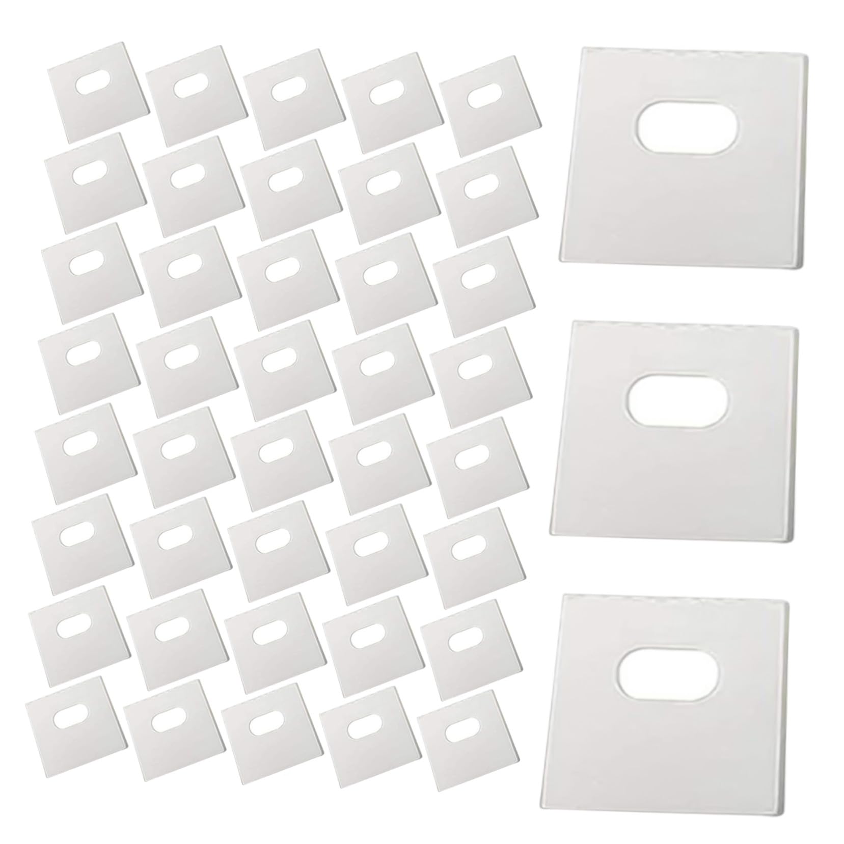 Toyvian 60 Piezas Unidades Pestañas Reparadoras para Persianas Verticales Accesorios Prácticos para Reparación de Lamas Compatibles con Vinilo Tela y Algodón Kit Económico para Cortinas