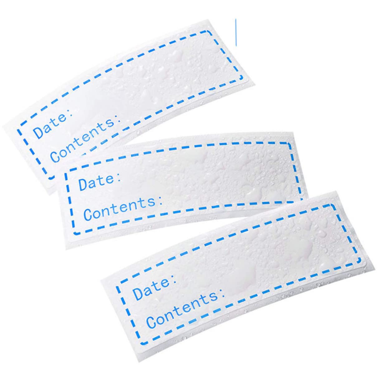 Operitacx 3 Etichette Adesive Per Registrazione Data Blu Facili Da Applicare Per Frigorifero e Congelatore Etichette Per Identificazione Alimentare Design Elegante e Pratico