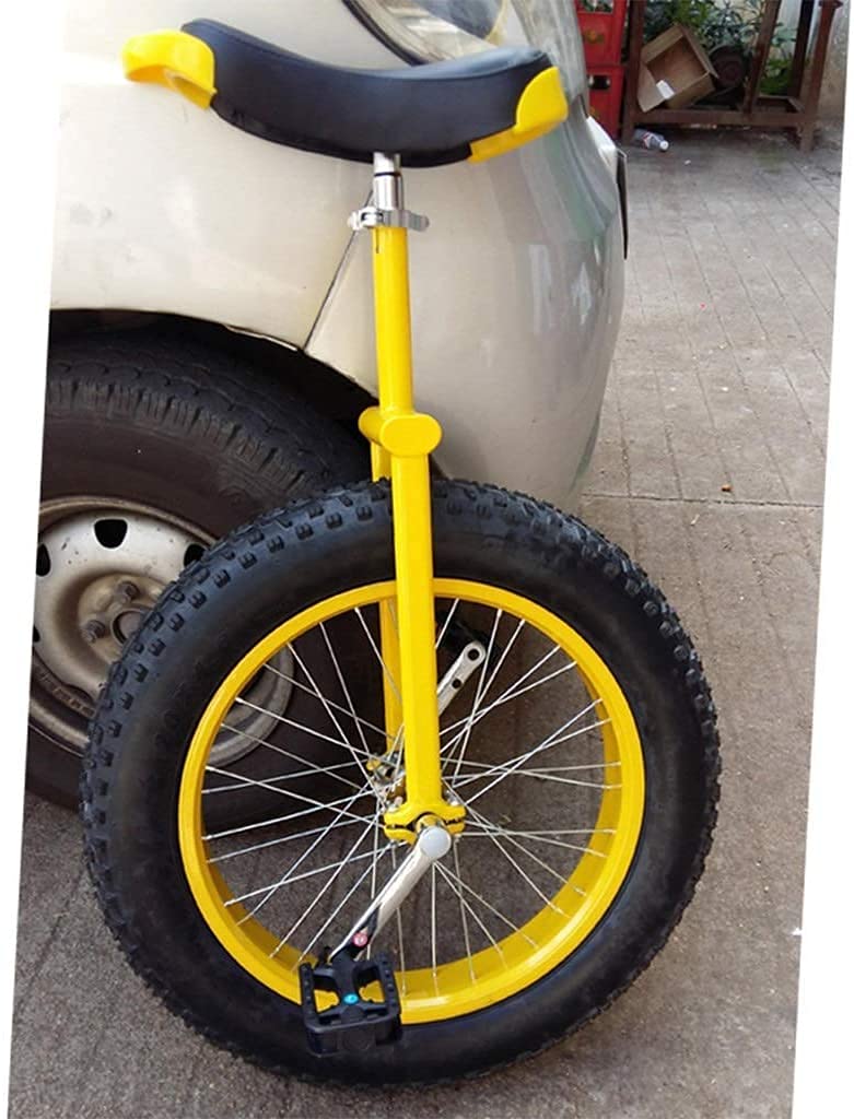 Unicycle for Adult Kids Unicycle 20 24 Inch Wheel Unicycles For Kids Adults Beginner Teen, Comfy Saddle Unicycle Seat Steel Fork Frame Rubber Mountain Tire For Unisex Cycling Bike Balance Ride Road Sp