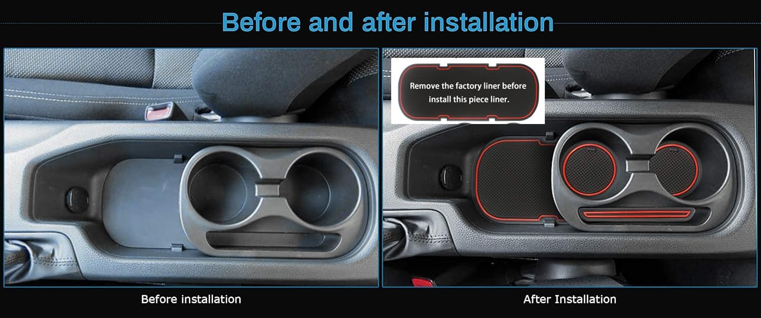 Auovo 8pcs Anti-dust Mats for Toyota 86 Subaru BRZ Scion FR-S Accessories 2020 2019 2018 2017 2016 2015 2014 2013 Door Pocket Slot Liner Pad Car Cup Holder Insert Center Console interior(Red)