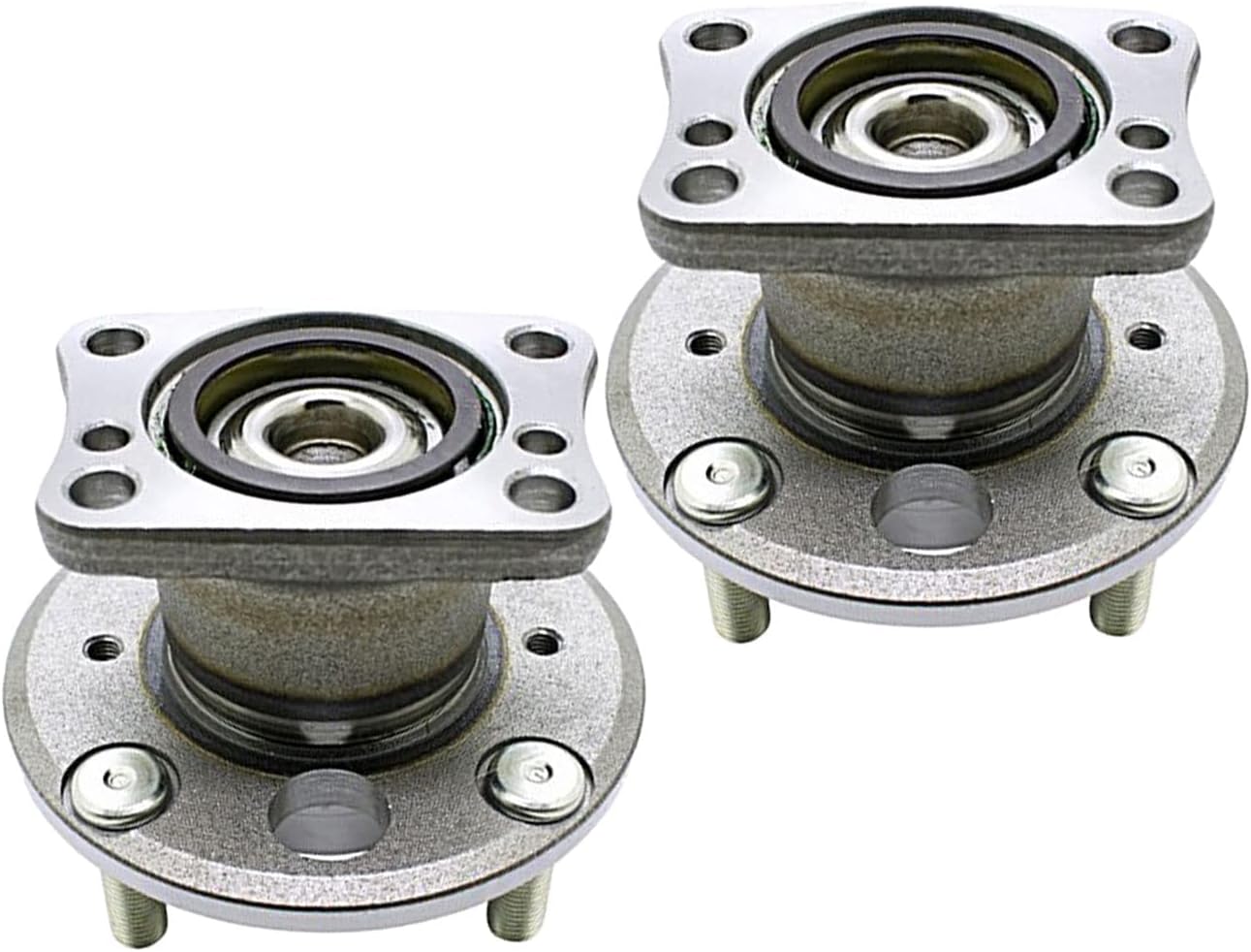 512490 Rear Wheel Bearing Hub Assembly Replacement for 2011-2019 Ford Fiesta Wheel Bearing 4 Lugs 2 Pack