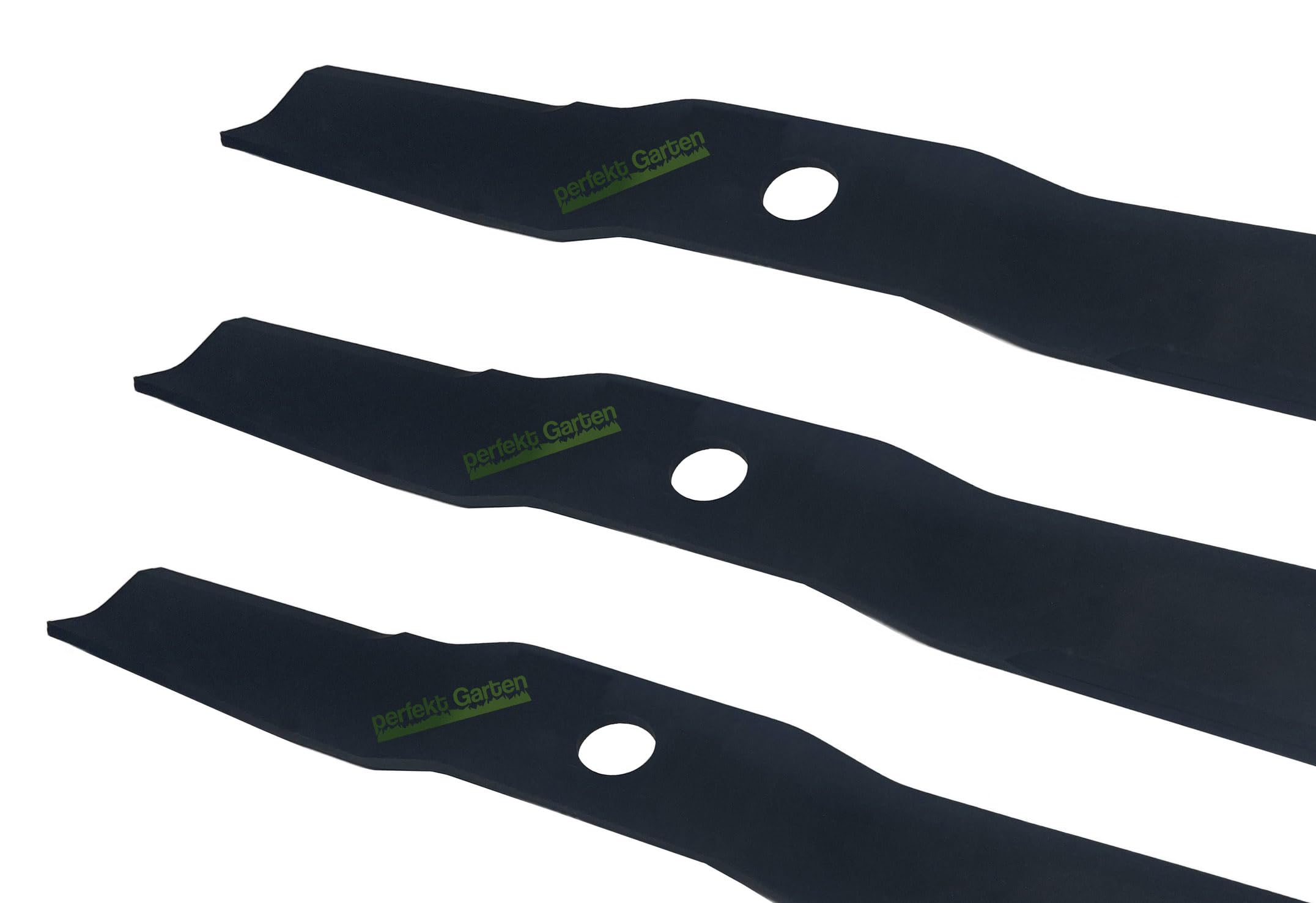 perfektGarten Lot de 3 lames de tondeuse à gazon de 52 cm compatibles avec Kubota avec plateau de 153 cm RCK60-25B RCK60P-F30 K564534340