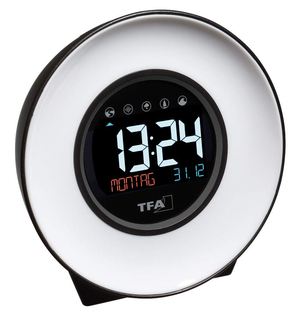 TFA Dostmann Lumio Plus 60.2553 - Despertador Digital Con Temperatura