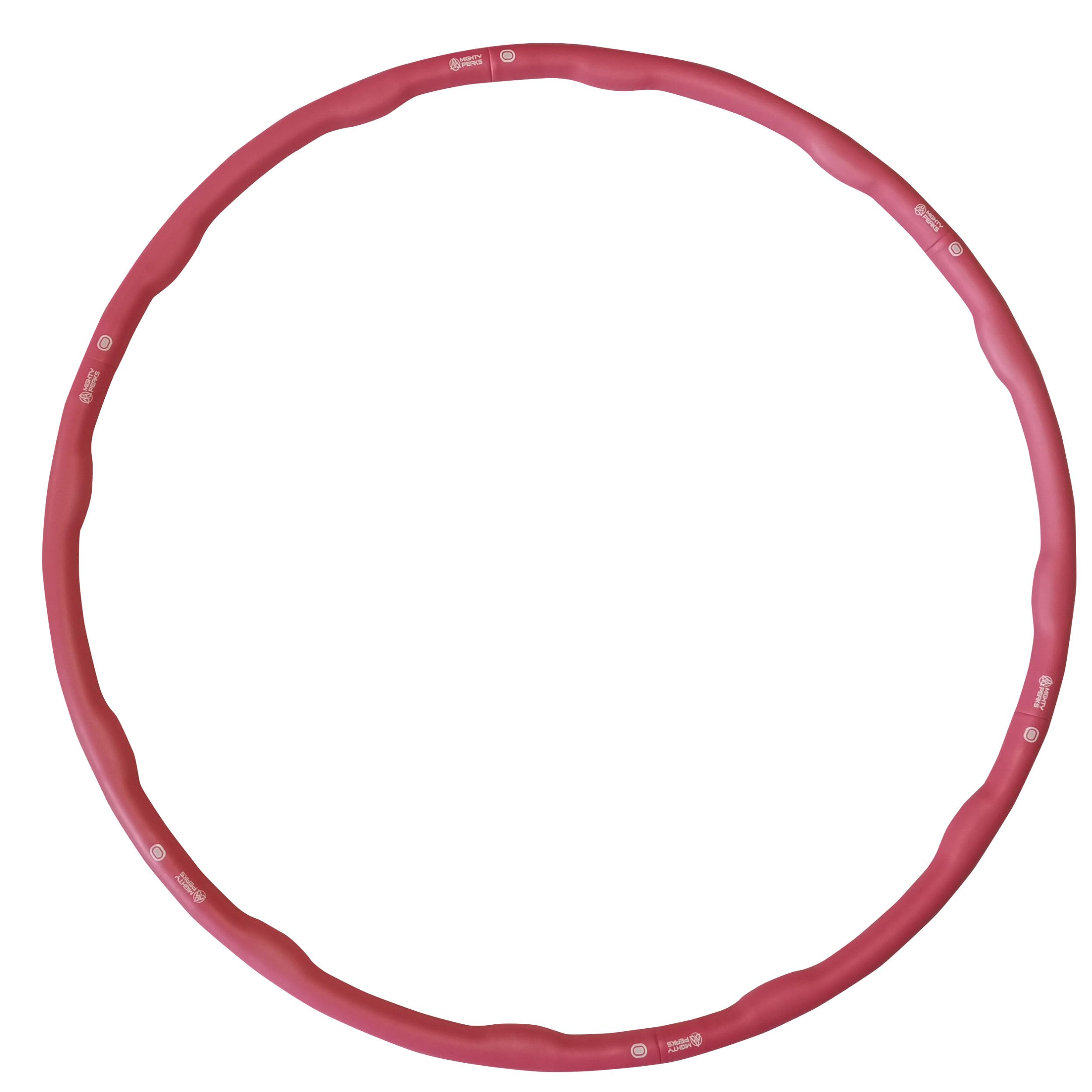 MIGHTY PEAKS Hula Hoop - Pneumatico per adulti, 1,5 kg, con piedini massaggianti per rafforzare i muscoli addominali e della schiena, Hoola Hoop, vita sottile, per aumentare il metabolismo, dimagrire