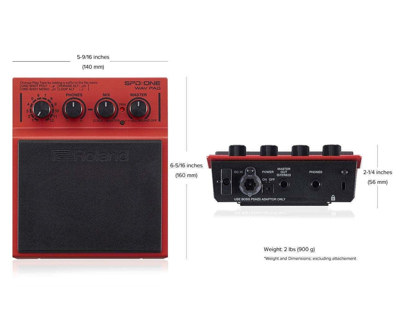 Roland Spd::One Wav Pad Percussion Pad, ermöglicht jedem Musiker, mit seinen eigenen Sounds und Samples zu spielen