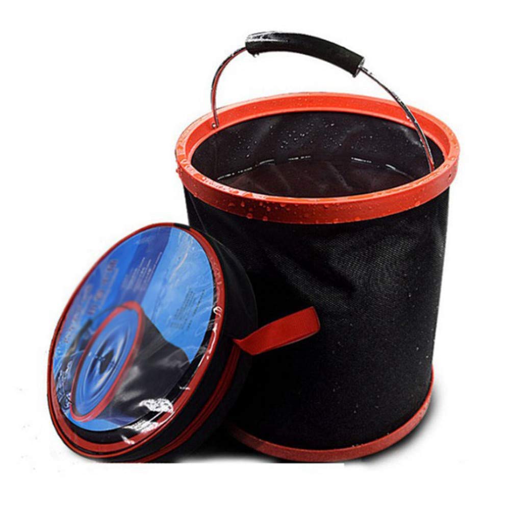 Namiot plażowy rozmiar 25 cm x 25 cm (balck) 12 l (3,17 galonu) składane plastikowe okrągłe wiadro, namiot kempingowy