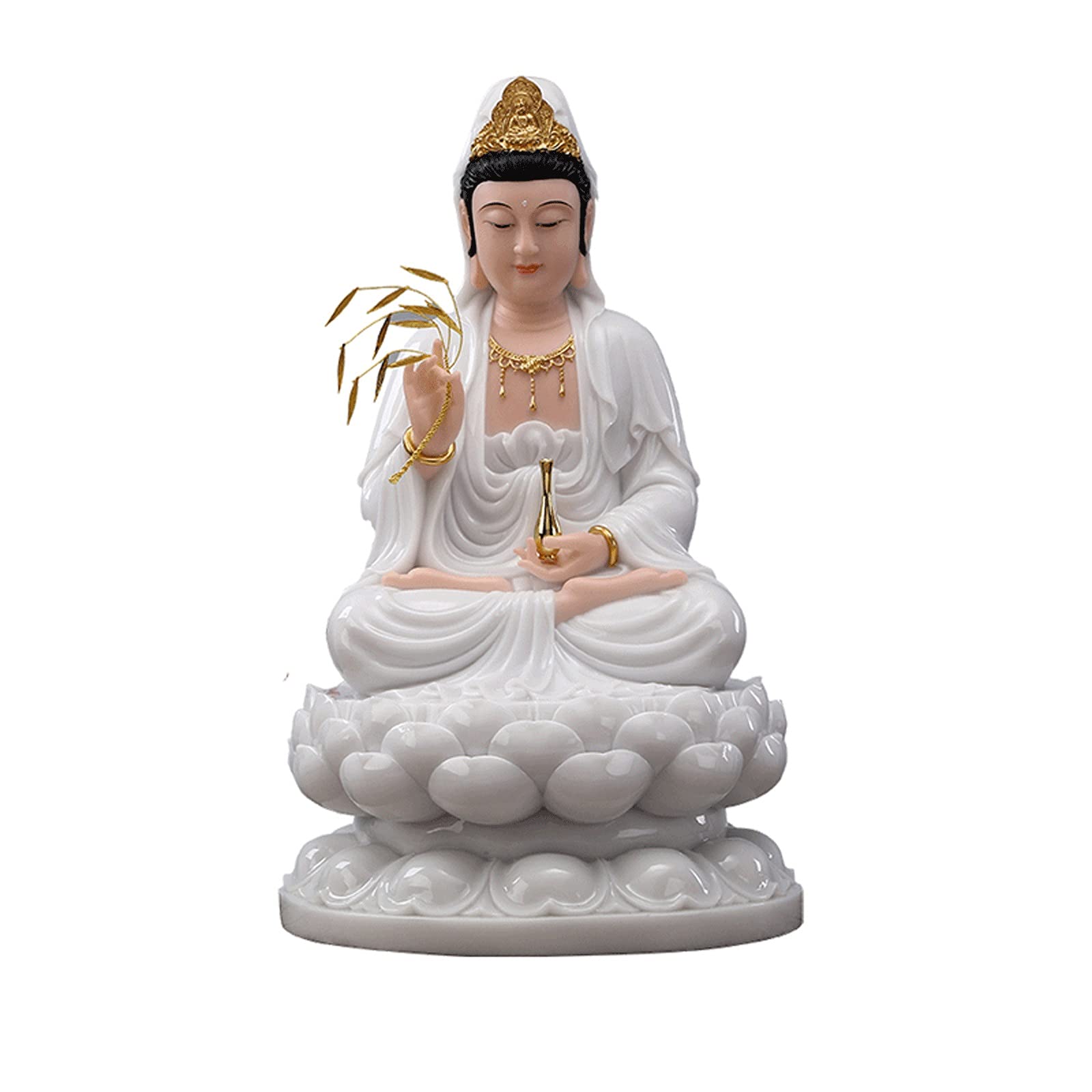Statue de Bouddha méditant en résine pour décoration de maison zen