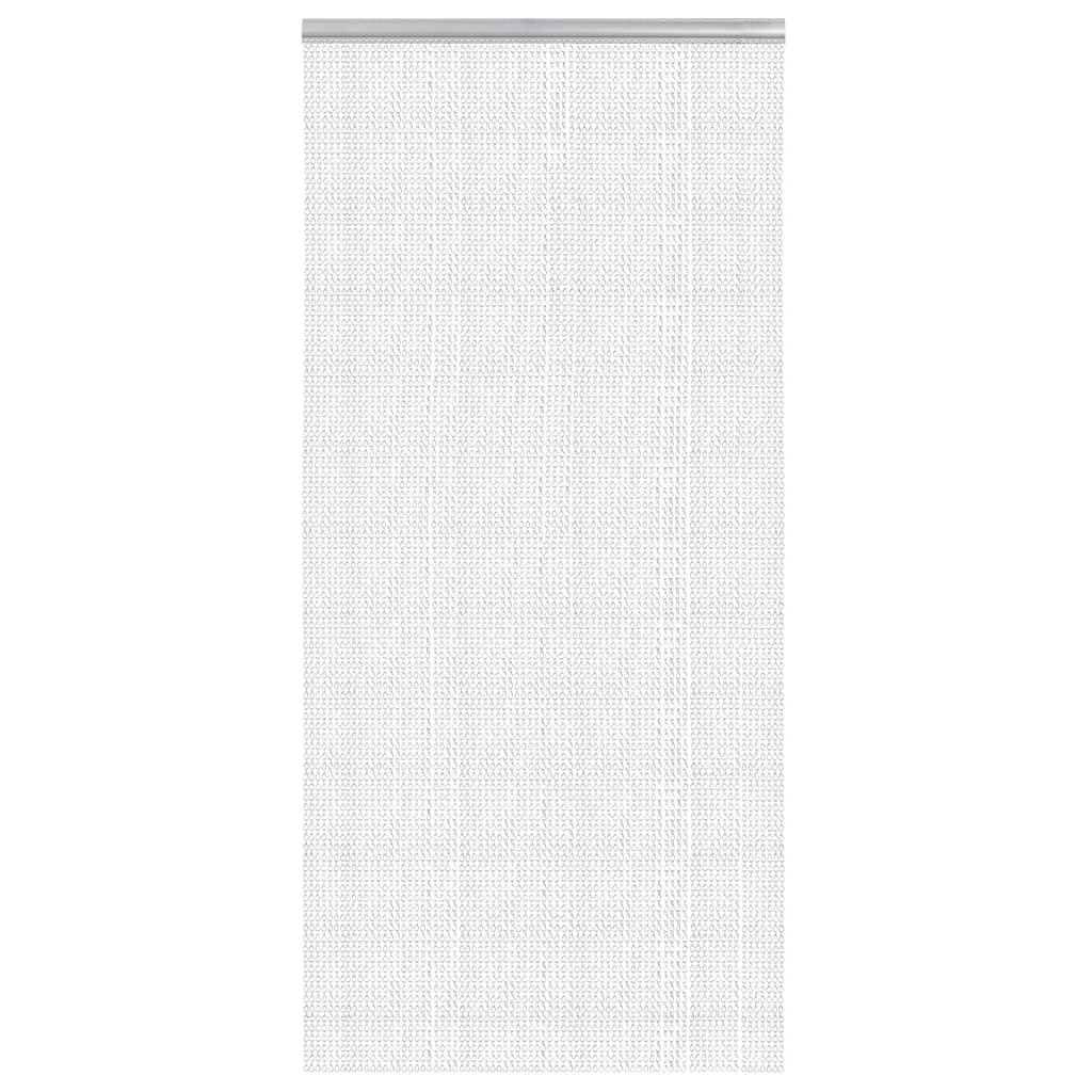 Vidaxl Silver Chain Door Fly Screen, Chain Curtain For Doorways Decoration, Door Screen For Pest Control, Insect Blinds, 100X200 Cm Aluminium