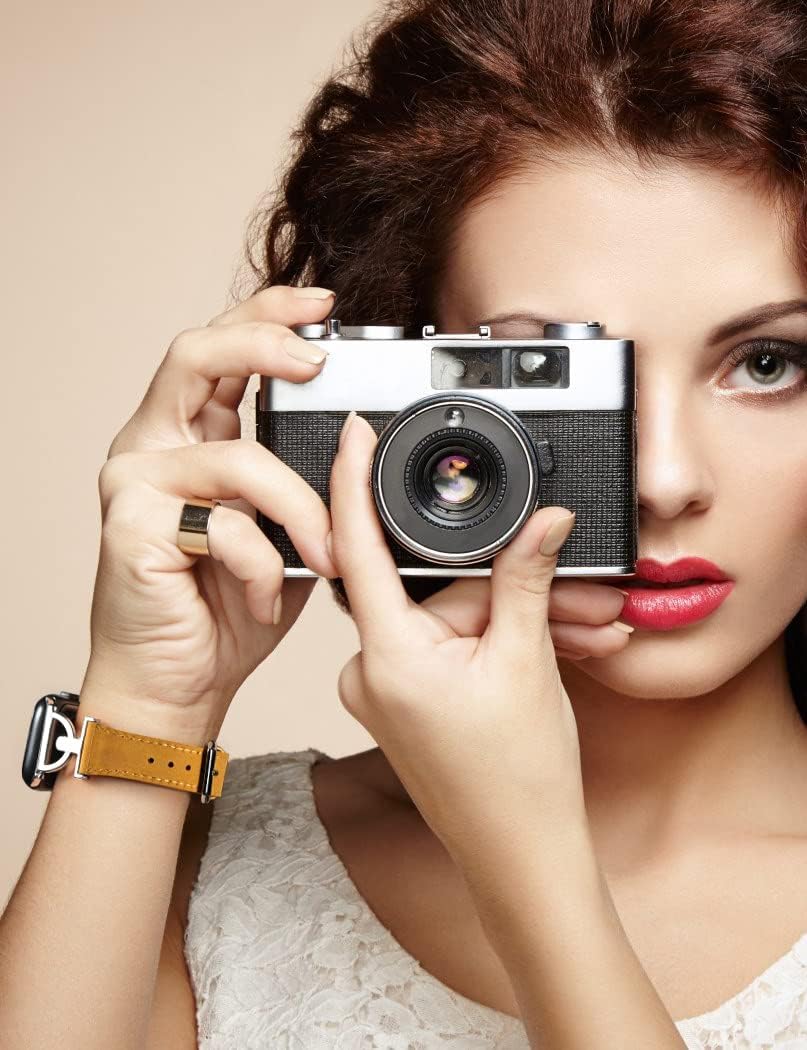 Wearlizer Dressy Leather Band Compatible with Apple Watch Bands Women image 5