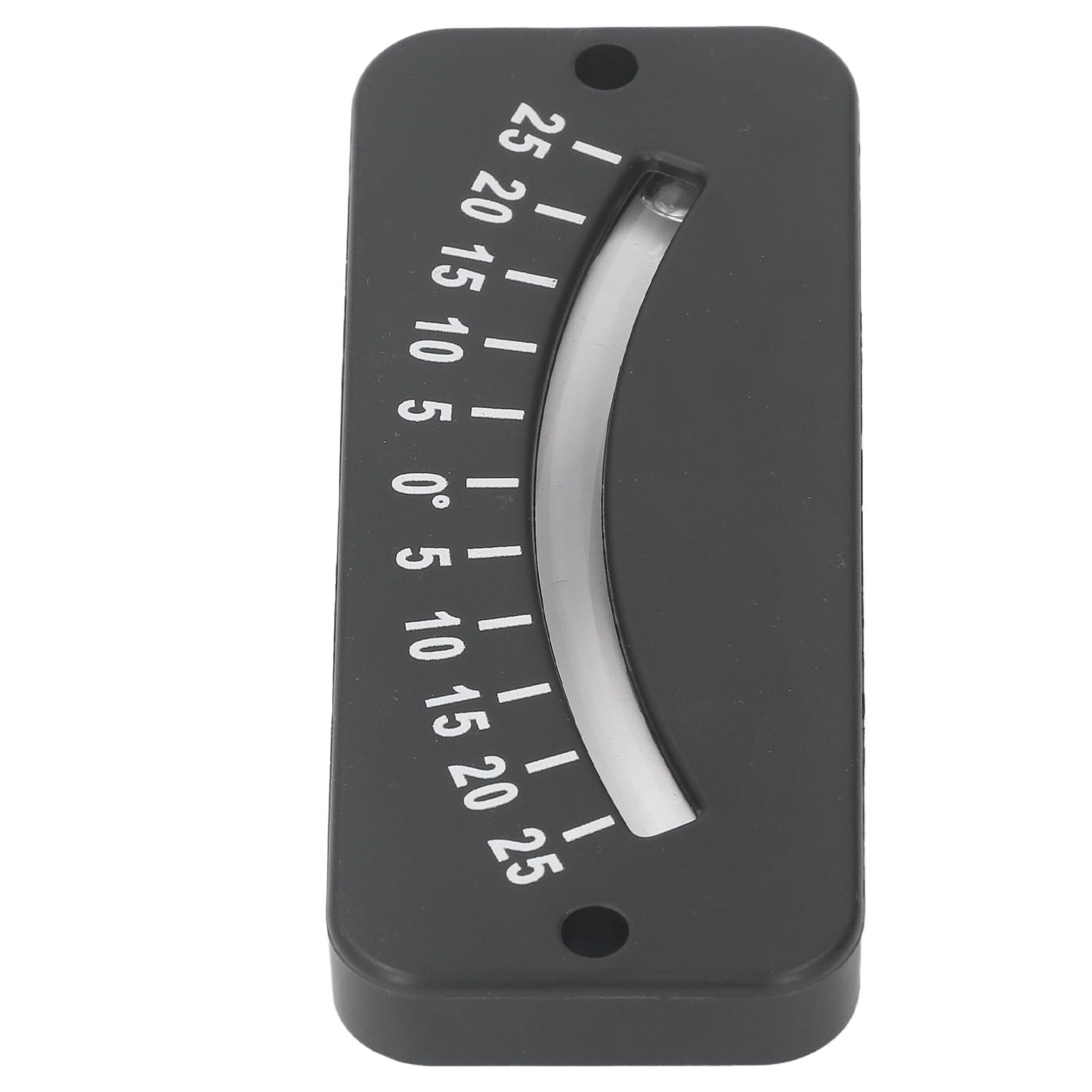 25° Glass Tube Inclinometer ABS Mini Angle Inclinometer Handlebar Slope Meter Slope Gauge with Clear Scale for Horizontal Micro Angle Test for Bike Motorcycle