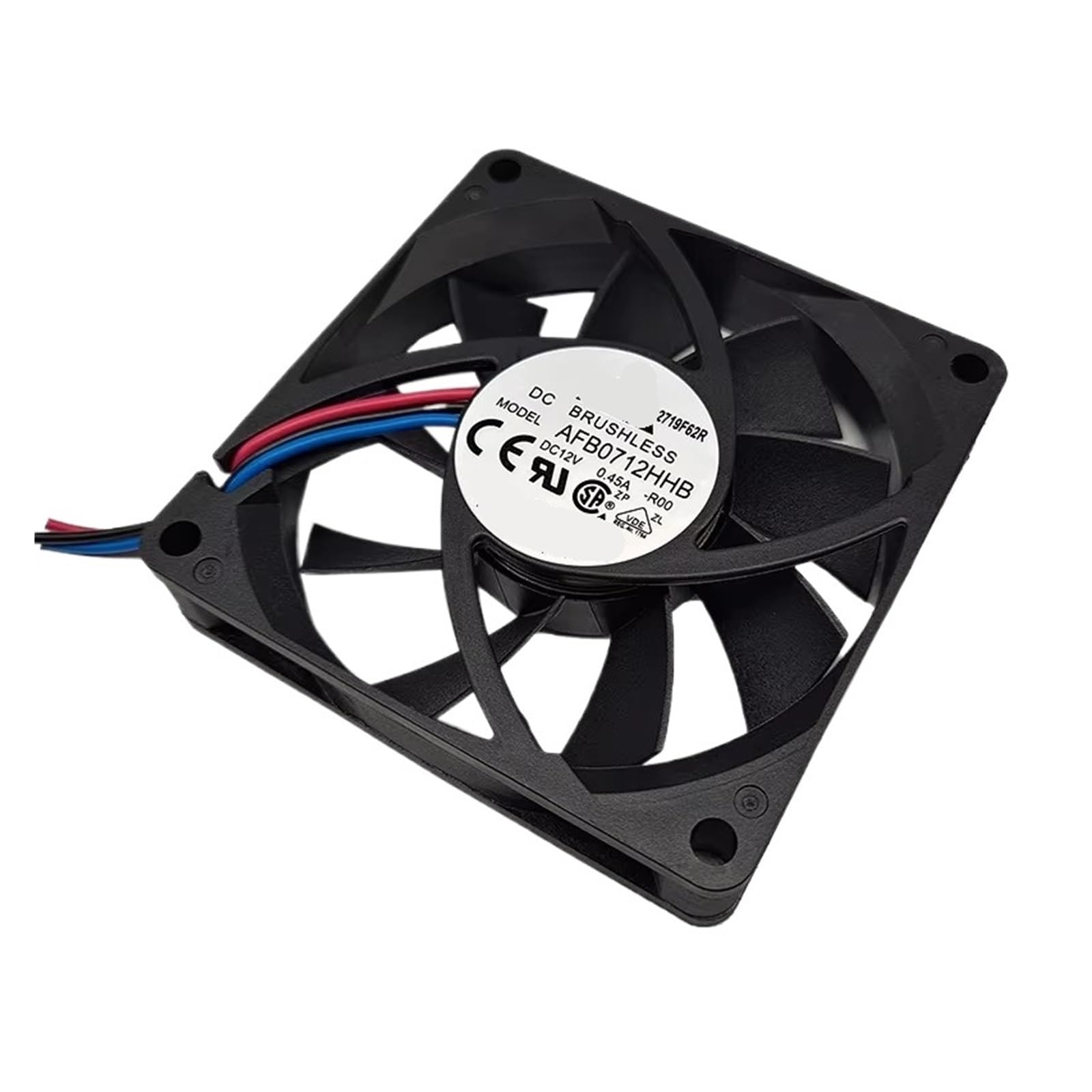 LZIKKGKI AFB0712HB-R00 0.45A 12V 7015 4300RPM three wire DC cooling fan