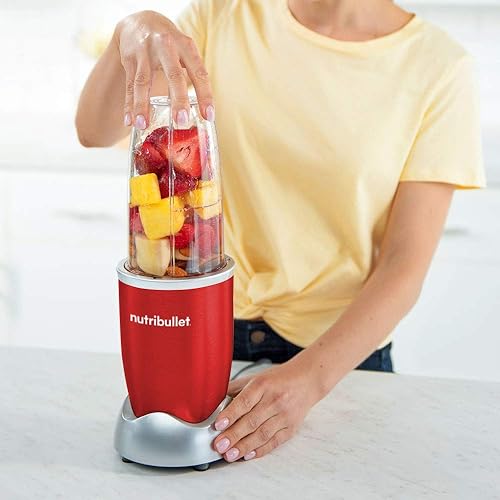 Miniatura 8 de NutriBullet Pro - Sistema de licuadoramezclador, 13 piezas, color rojo, 900 W