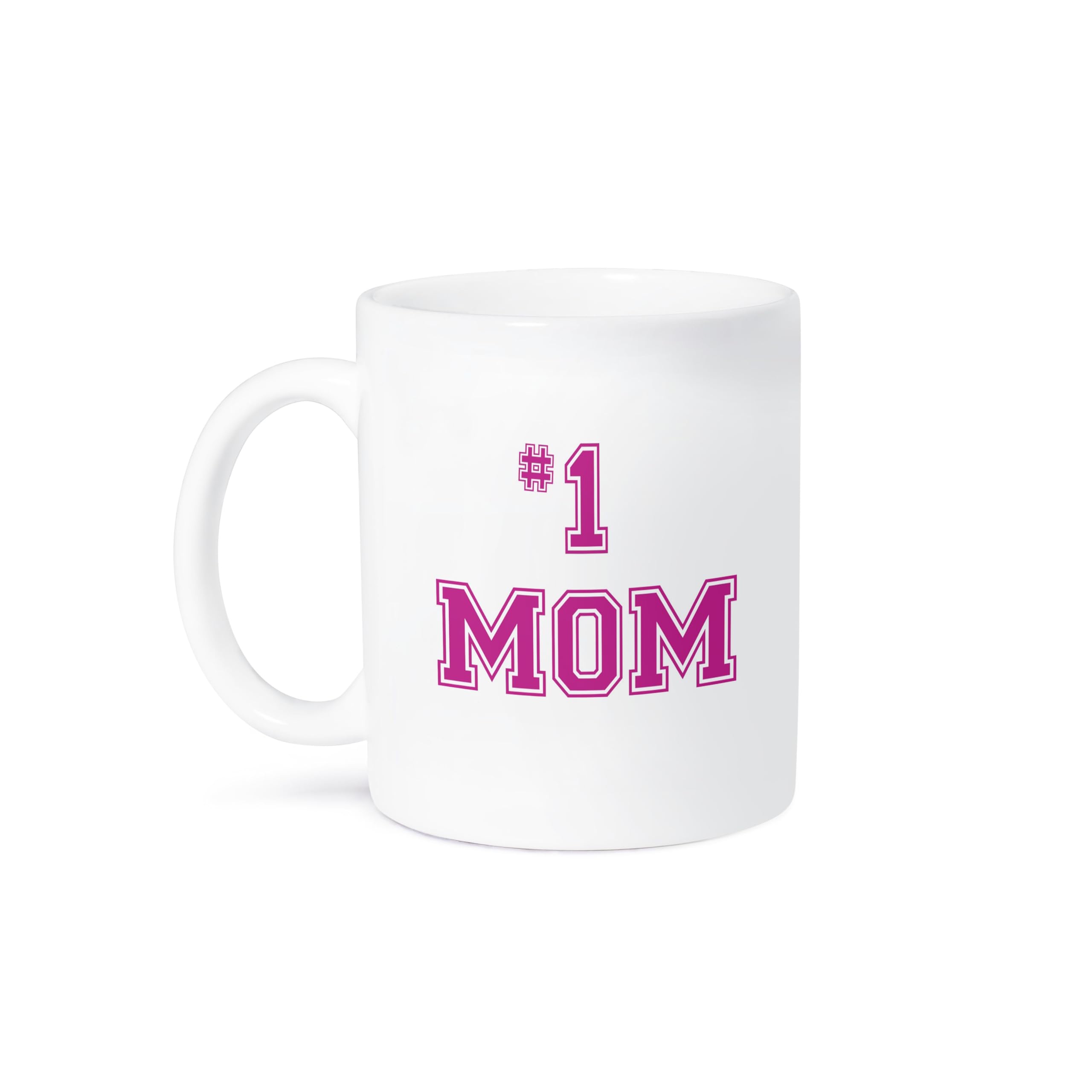 3dRose # 1 Mom Mug, 15 oz, Ceramic