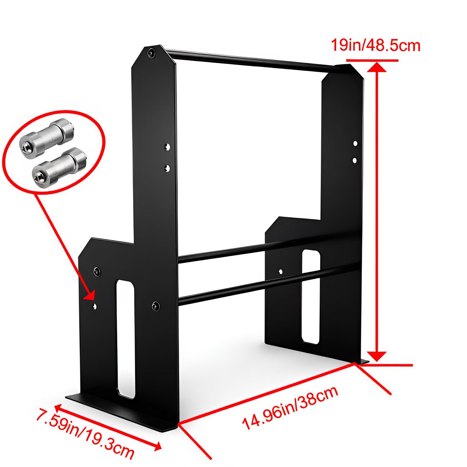 Amazon.com: Harley Wall Mount Storage Rack, Black Metal Garage 