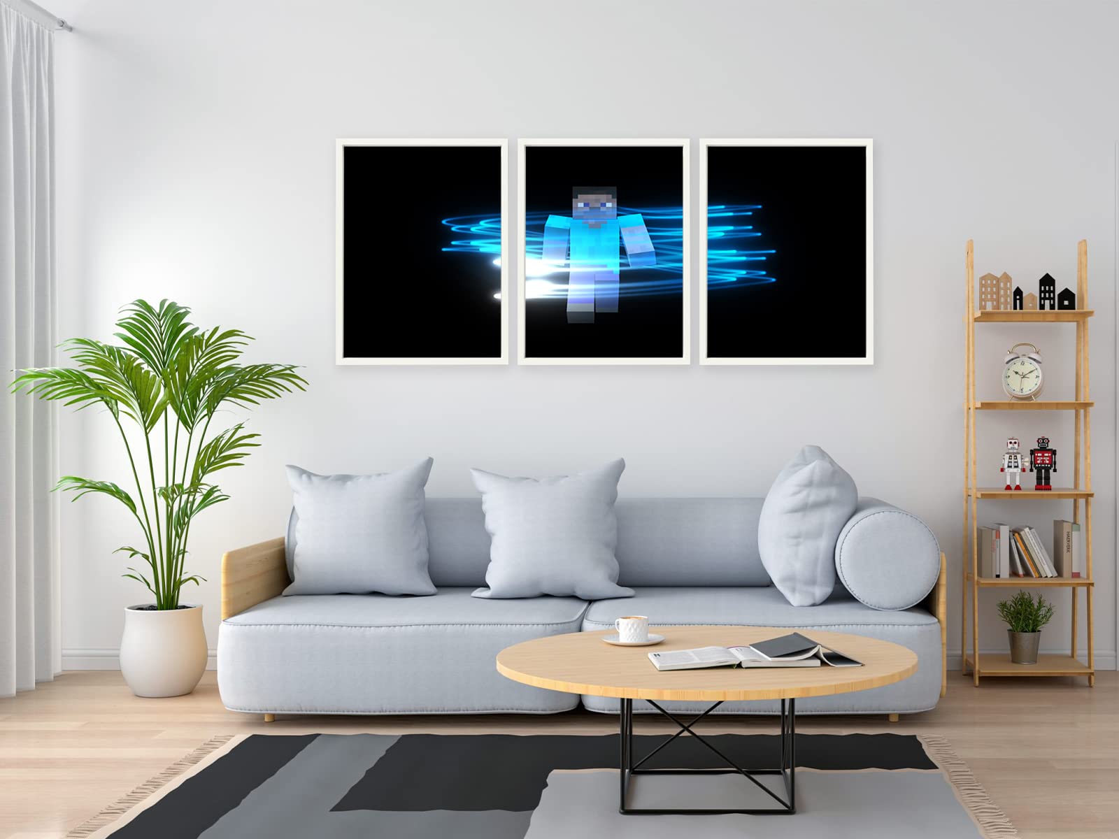 Minecraft Wallpaper White Wall Minecraft 3D Wallpaper Wall Decal