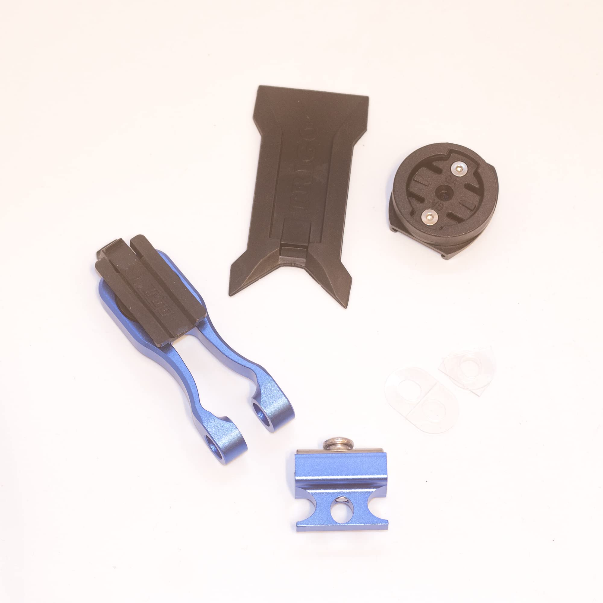 Trigo Phone + Bike Computer Holder for Brompton (Blue/Silver/Purple/Black) (Blue)