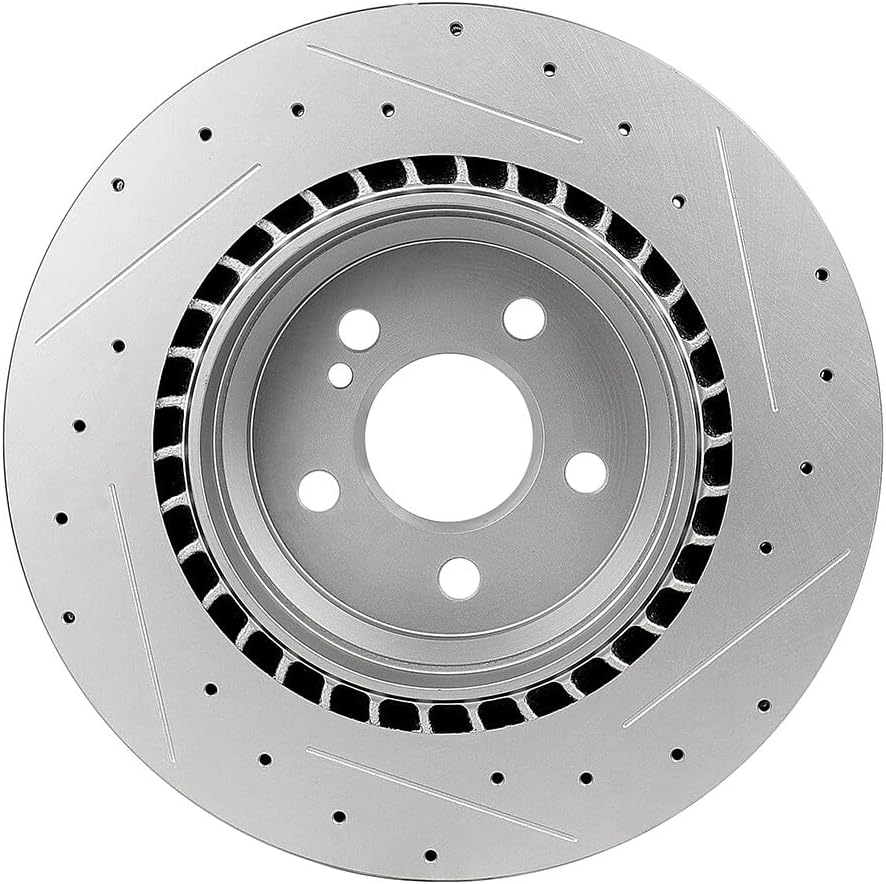 SCITOO Rear Disc Brake Rotors Kits Fit For Mercedes-Benz CL600 2007-2014,For S600 2007-2013,For SL600 2004-2009