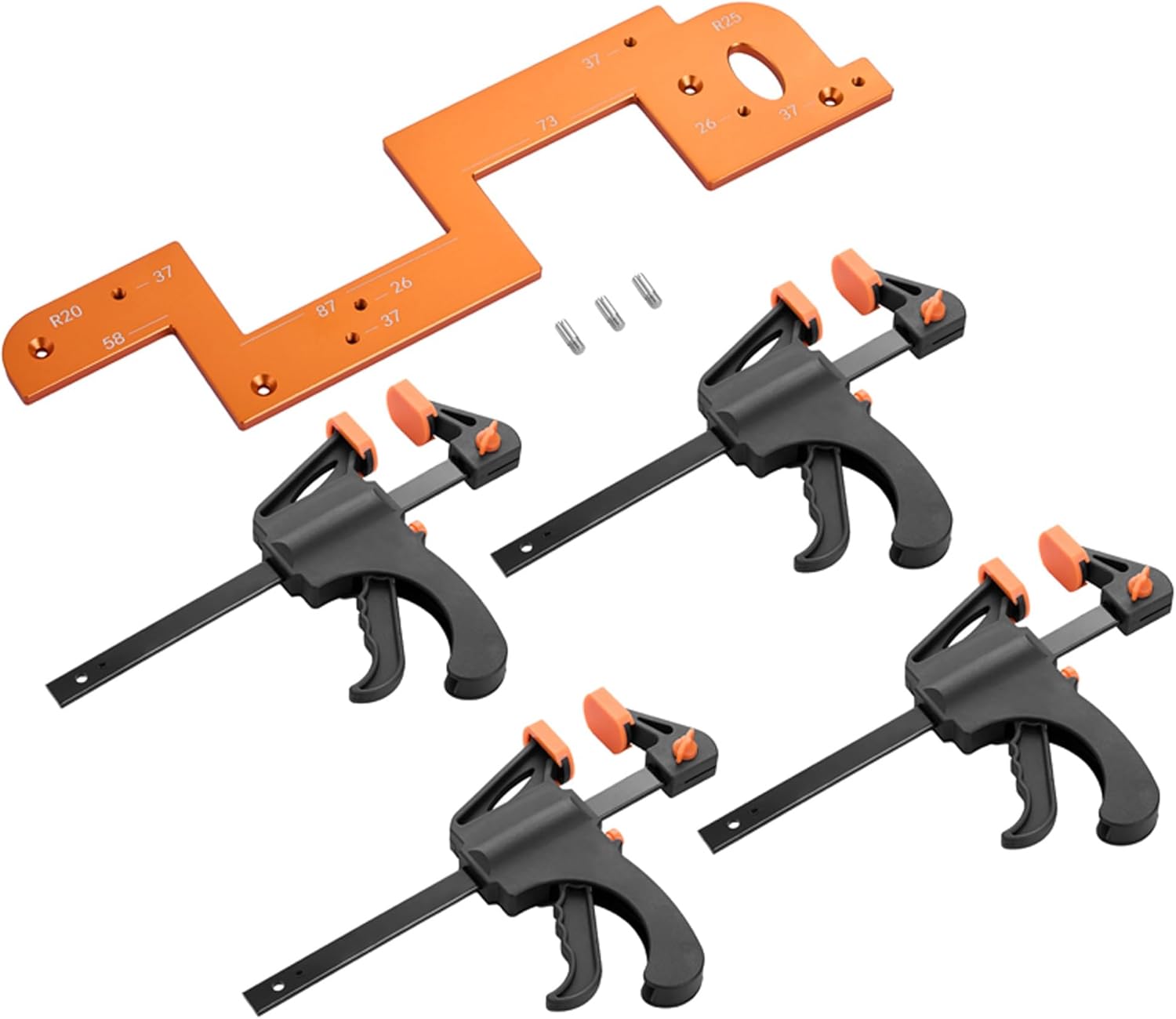 Aluminum Slotting Mold Handle - U-Shaped Grooving Guide for Woodworking and Cabinet Doors, Durable Alloy Design for Precision Slotting Applications