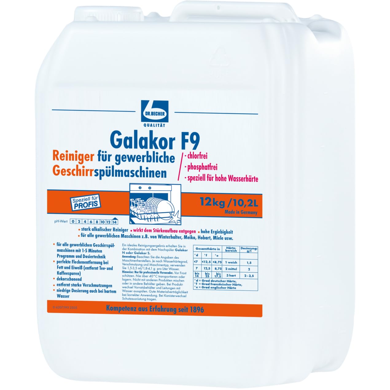 Galakor F9 Geschirrreiniger 12kg