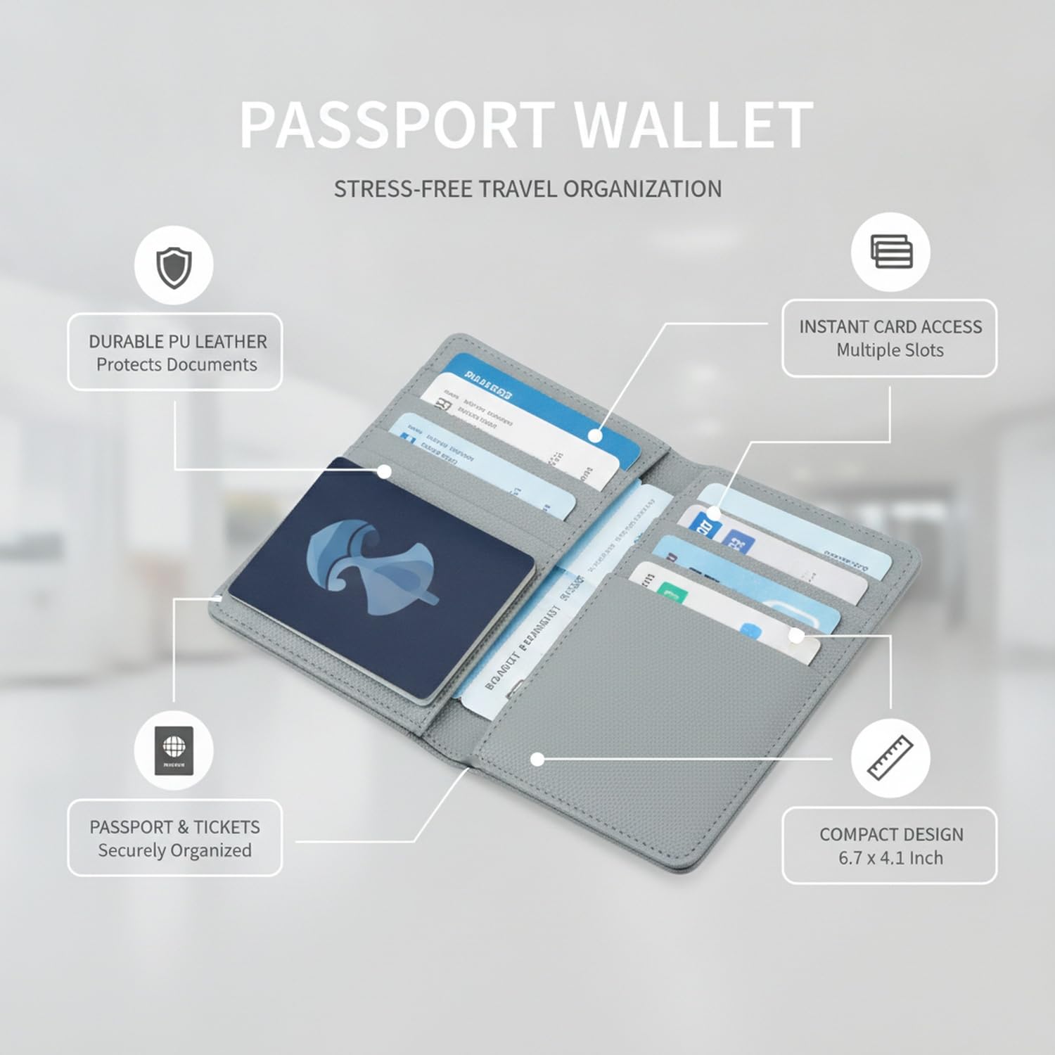 Funda de Pasaporte, 1 PC