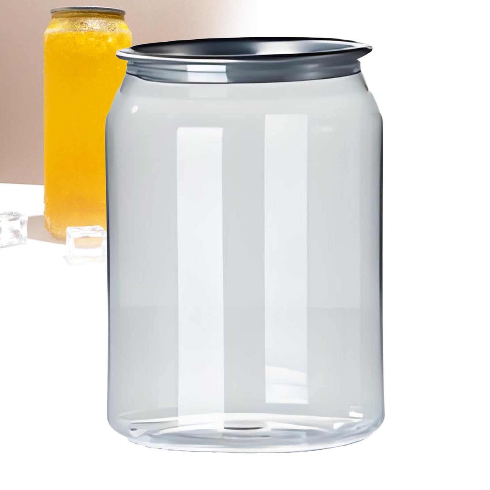 Botellas de plástico PET transparentes y vasos sellables de 500 ml para jugos y batidos