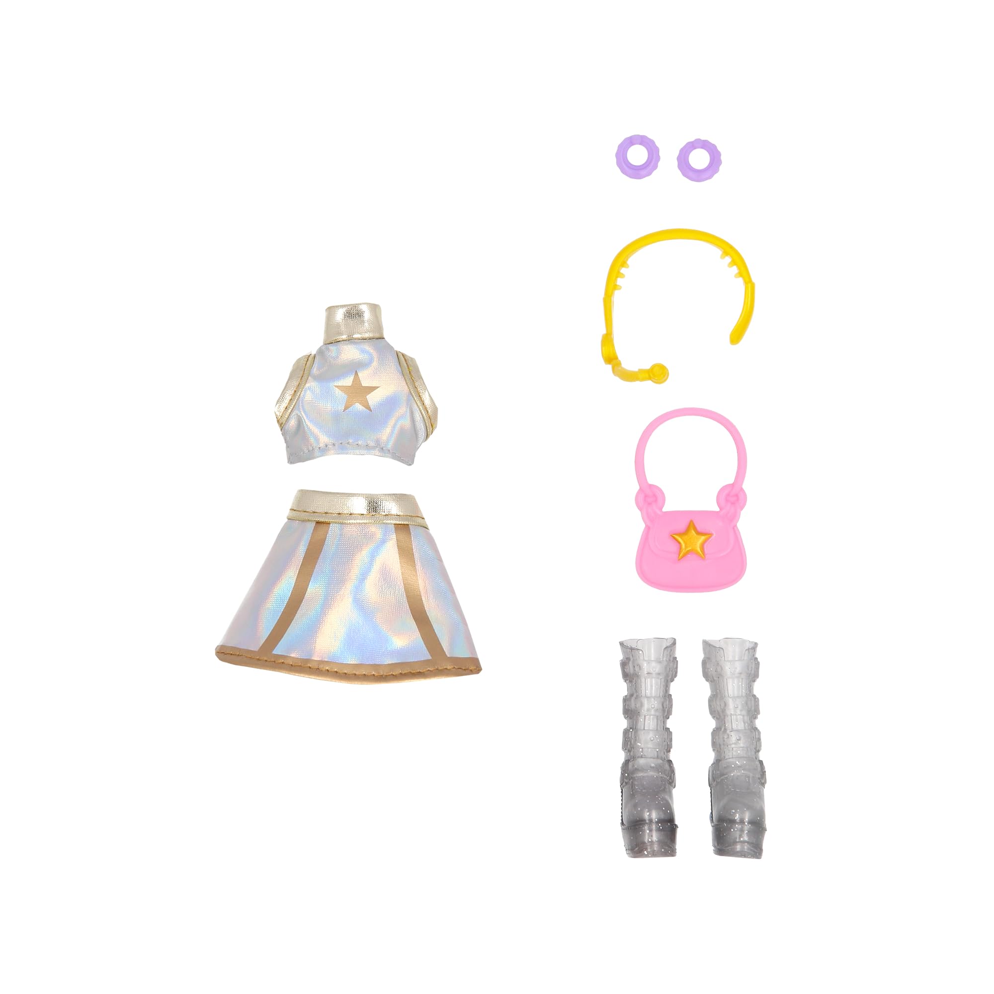 K Pop Idol Yuni Fashion Doll Lalka K-Pop Moonlight, różowe włosy plecione. 3 akcesoria do tworzenia optymalnych strojów dla fanów w wieku 3 lat