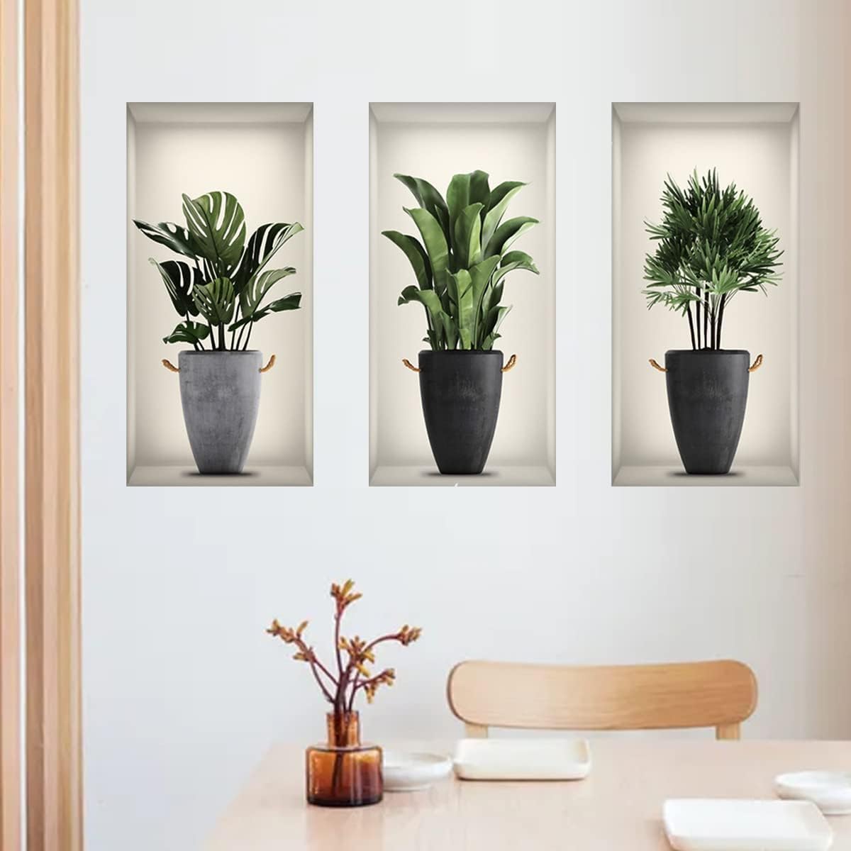 AUM ENTERPRISE 3D Wall Stickers DIY Flower Wall Decal Removable Waterproof Wall Art Decor for Bedroom Living Room Offices Home Decoration (1Pack = 3Stickers) (D) (B0CHVSC6C1) Amazon Price History, Amazon Price Tracker