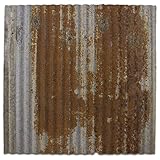 Upcycled 2'x2' Dakota Barn Tin Ceiling Tile - Majority Rust - Works with Standard Drop Grid