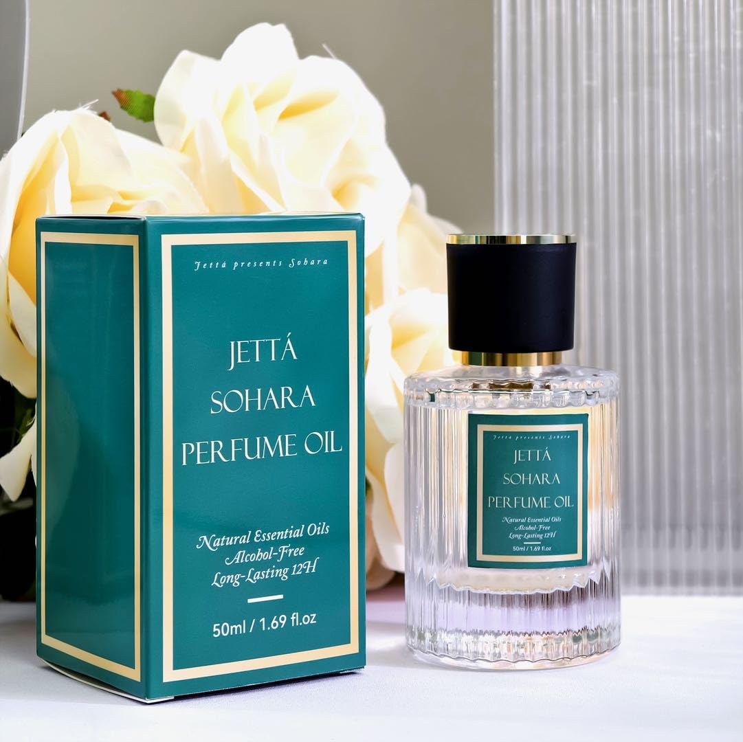 Sohara Perfume Oil for Women Long Lasting Feminine Fragrance with Lemon, Apple, Iris, Jasmine, Vanilla & Patchouli – 1.69 oz