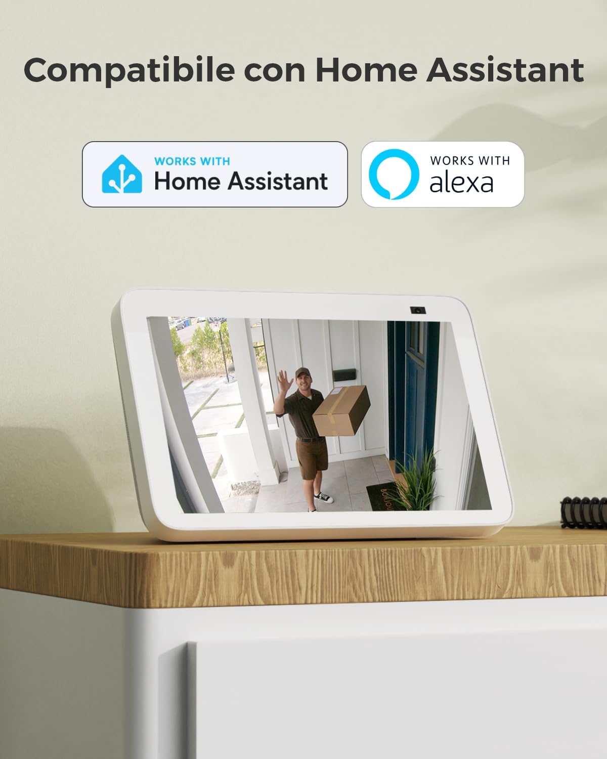 Reolink 4K Telecamera WiFi Esterno 180°, Doppio Obiettivo, WiFi 6 Dual-Band | Videocamera Sorveglianza con Rilevamento AI, AI Video Search Locale, Compatibile con Alexa, Elire Floodlight WiFi
